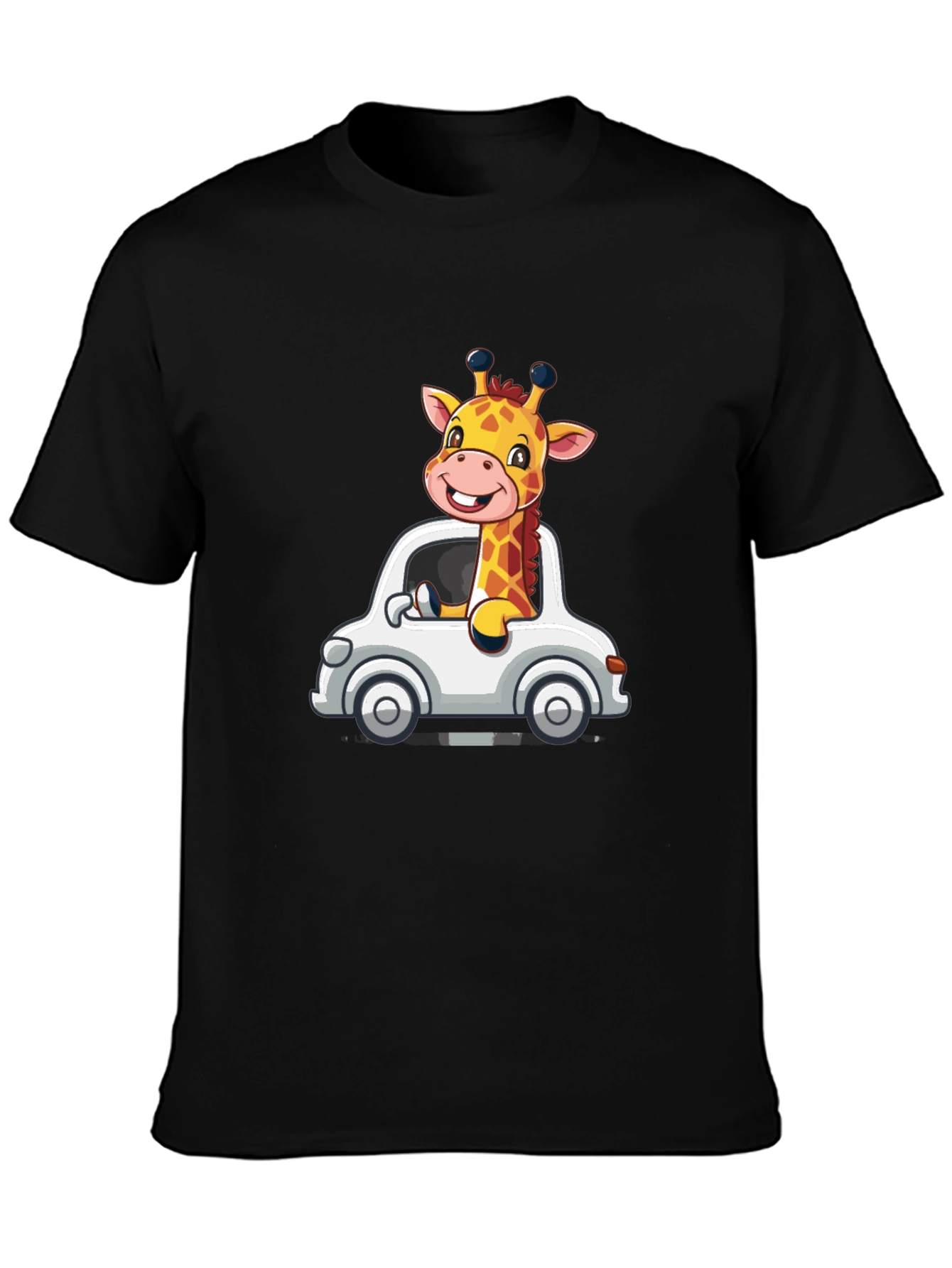 Giraffe Car Graphic T-Shirt