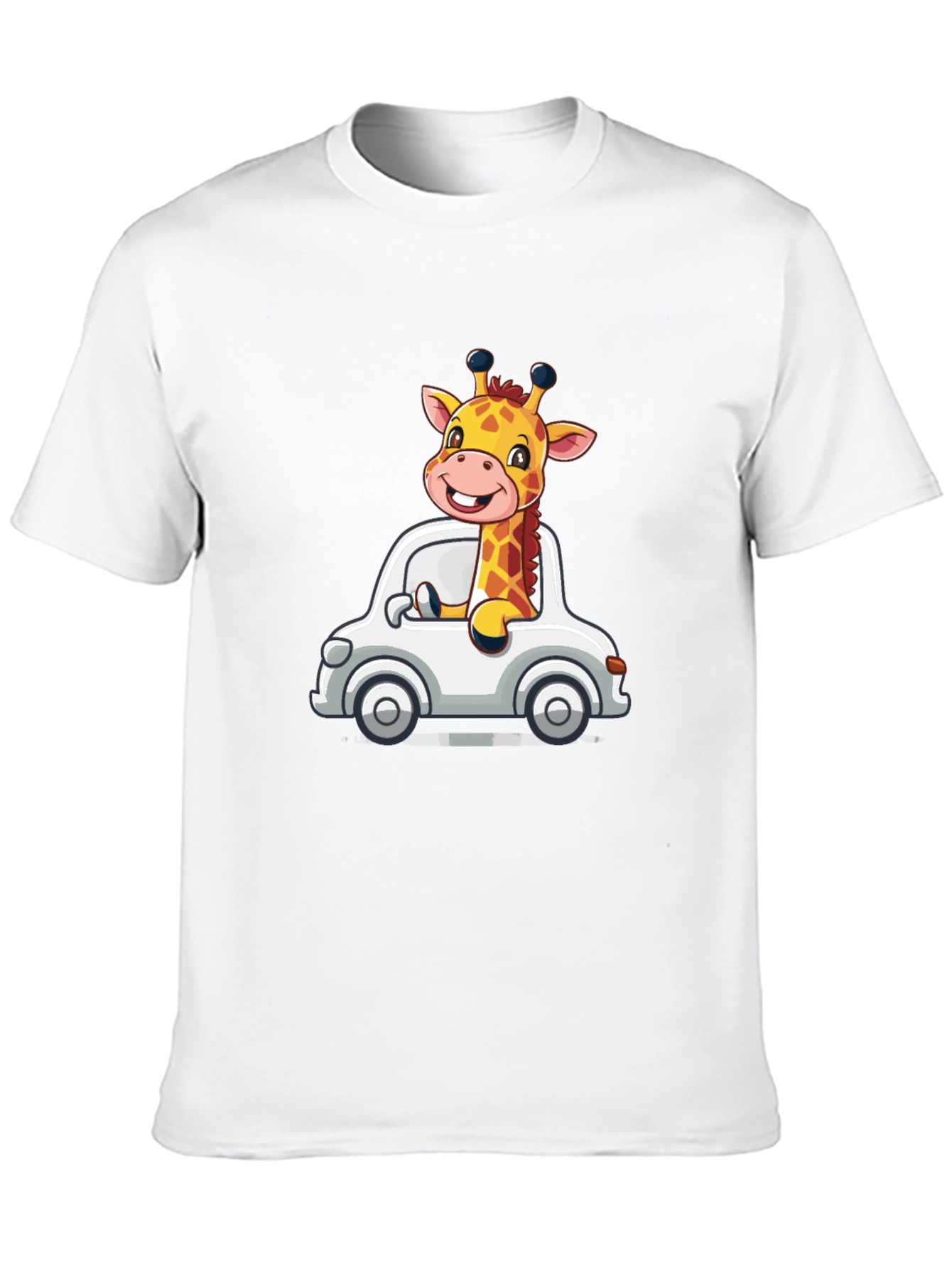 Giraffe Car Graphic T-Shirt