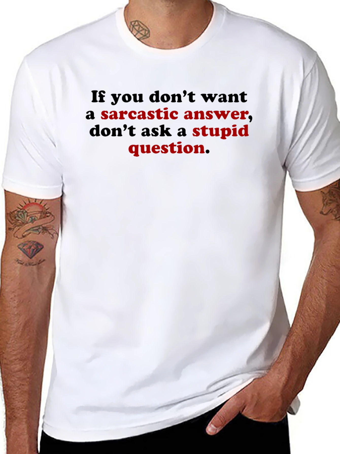 Sarcastic Answer T-Shirt Funny Graphic Tee