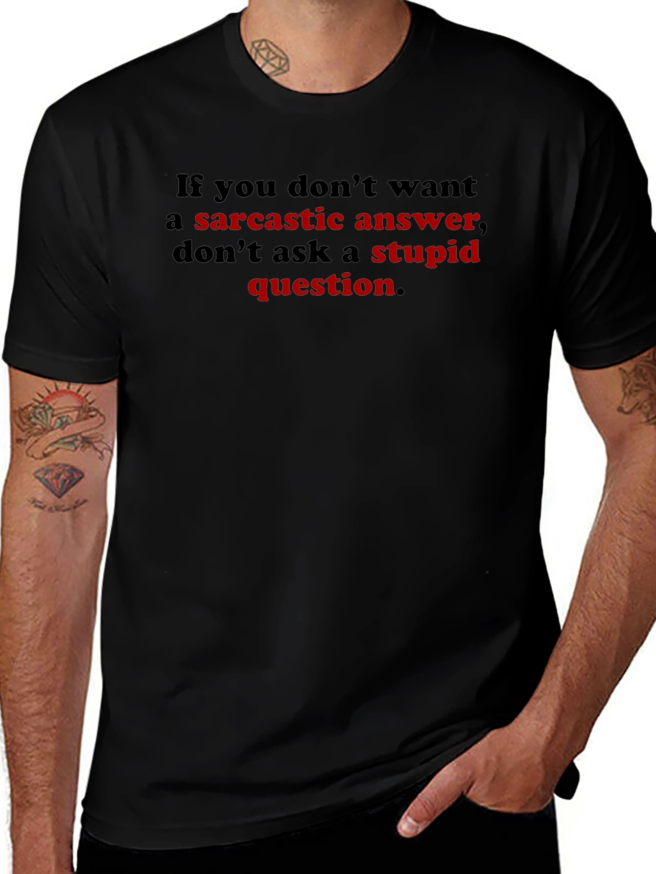 Sarcastic Answer T-Shirt Funny Graphic Tee
