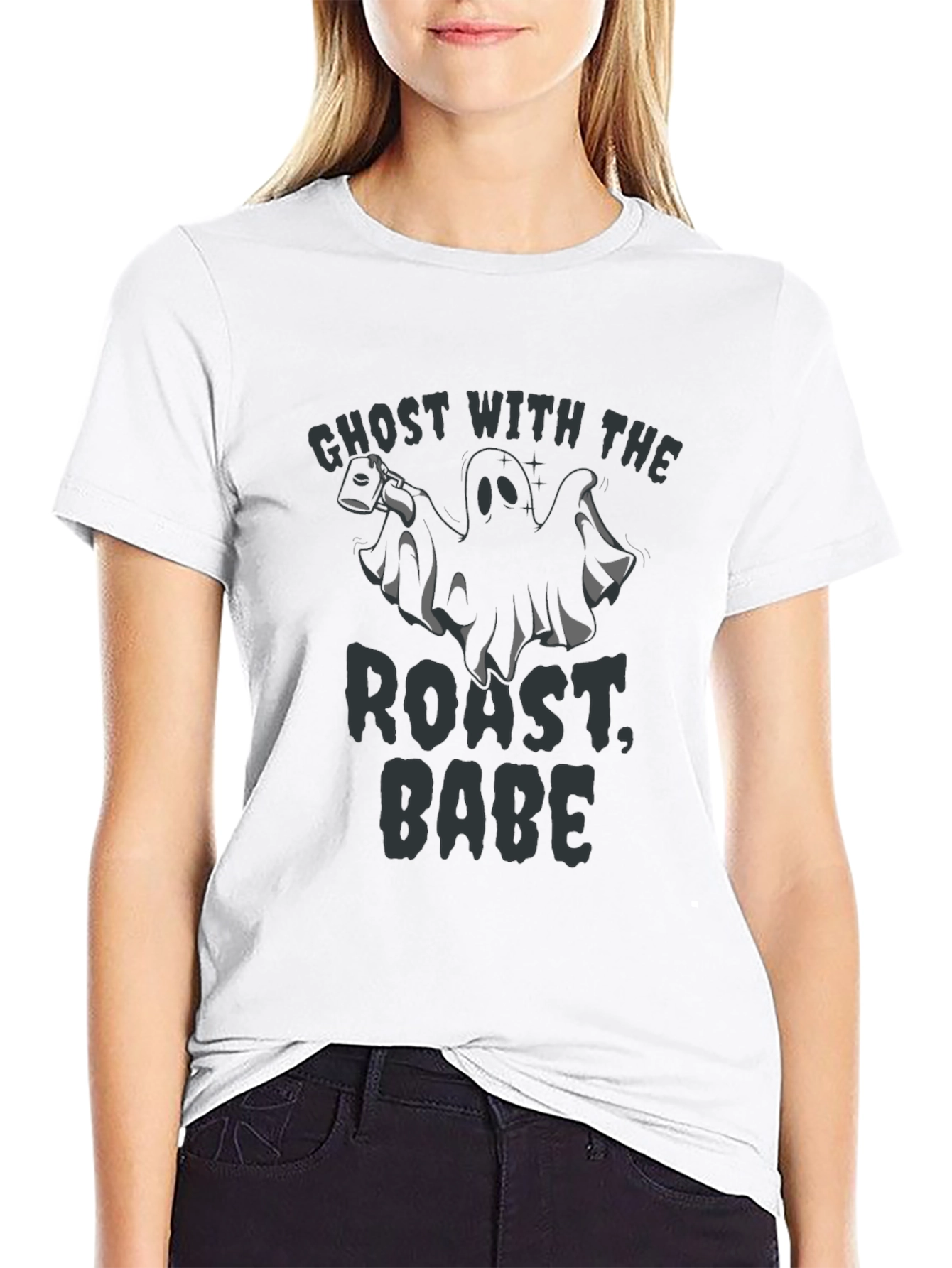 Ghost with Roast Babe Graphic Tee