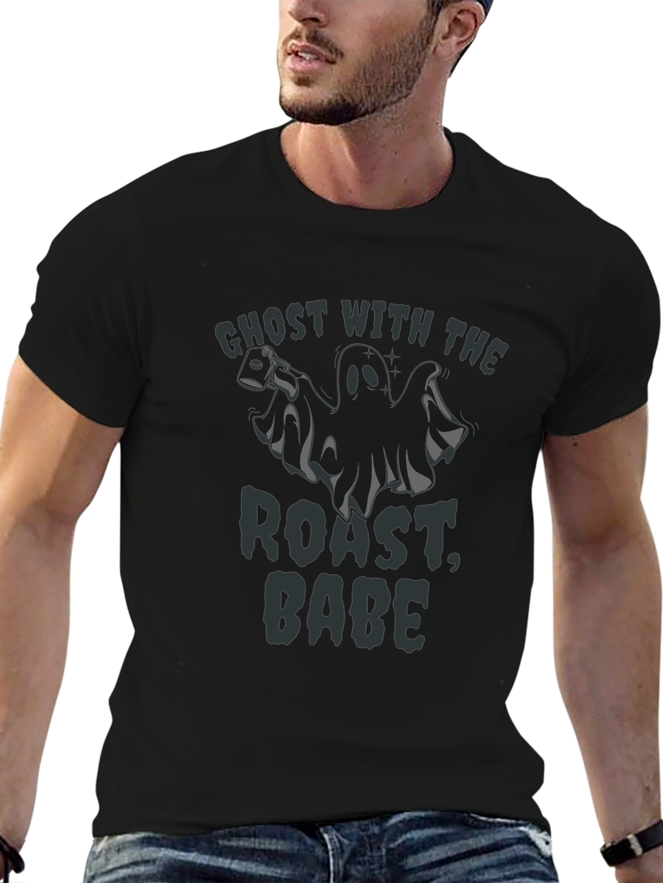 Ghost with Roast Babe Graphic Tee