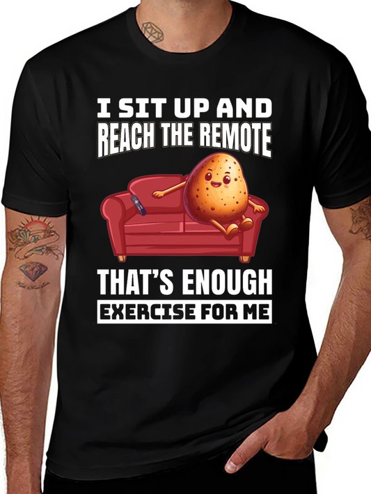 Lazy Potato Couch Potato Graphic T-Shirt