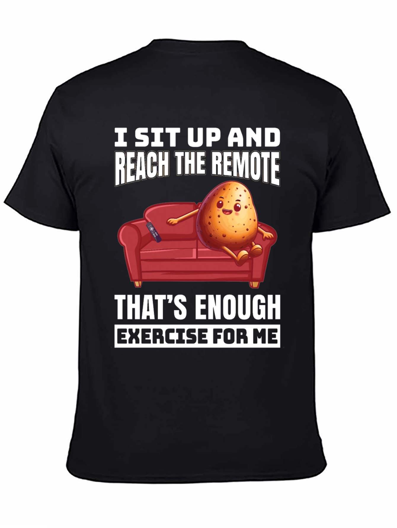 Lazy Potato Couch Potato Graphic T-Shirt