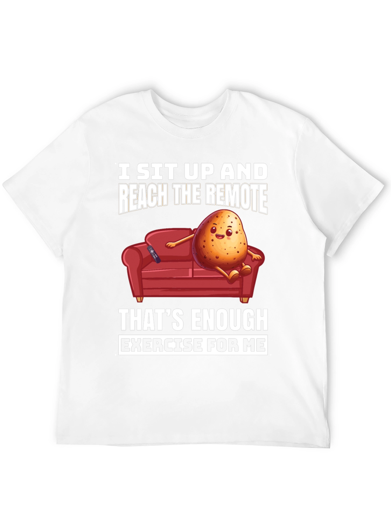Lazy Potato Couch Potato Graphic T-Shirt