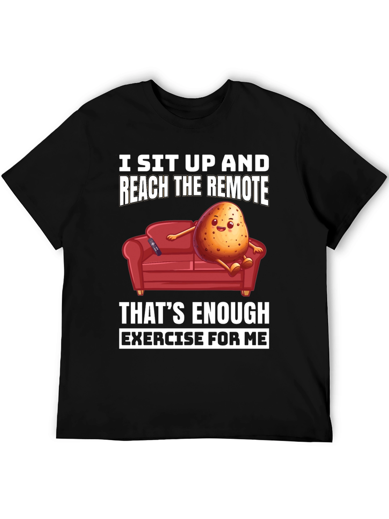 Lazy Potato Couch Potato Graphic T-Shirt