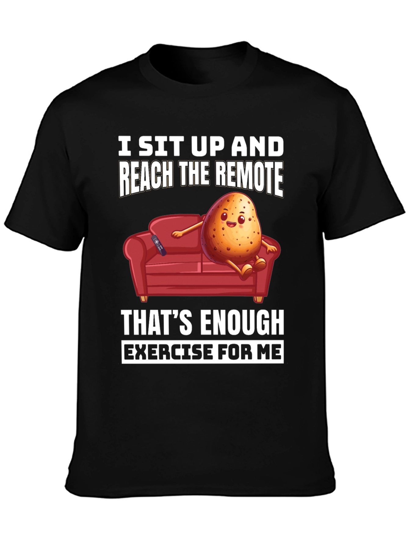 Lazy Potato Couch Potato Graphic T-Shirt