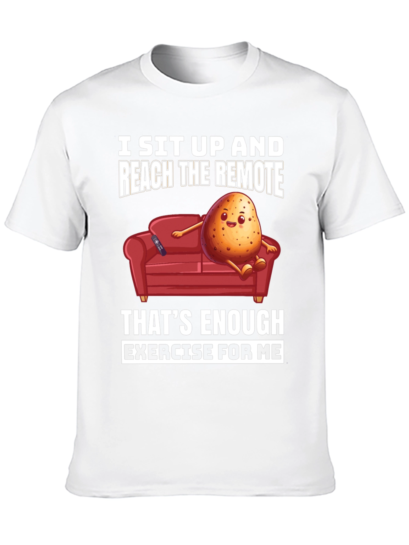 Lazy Potato Couch Potato Graphic T-Shirt