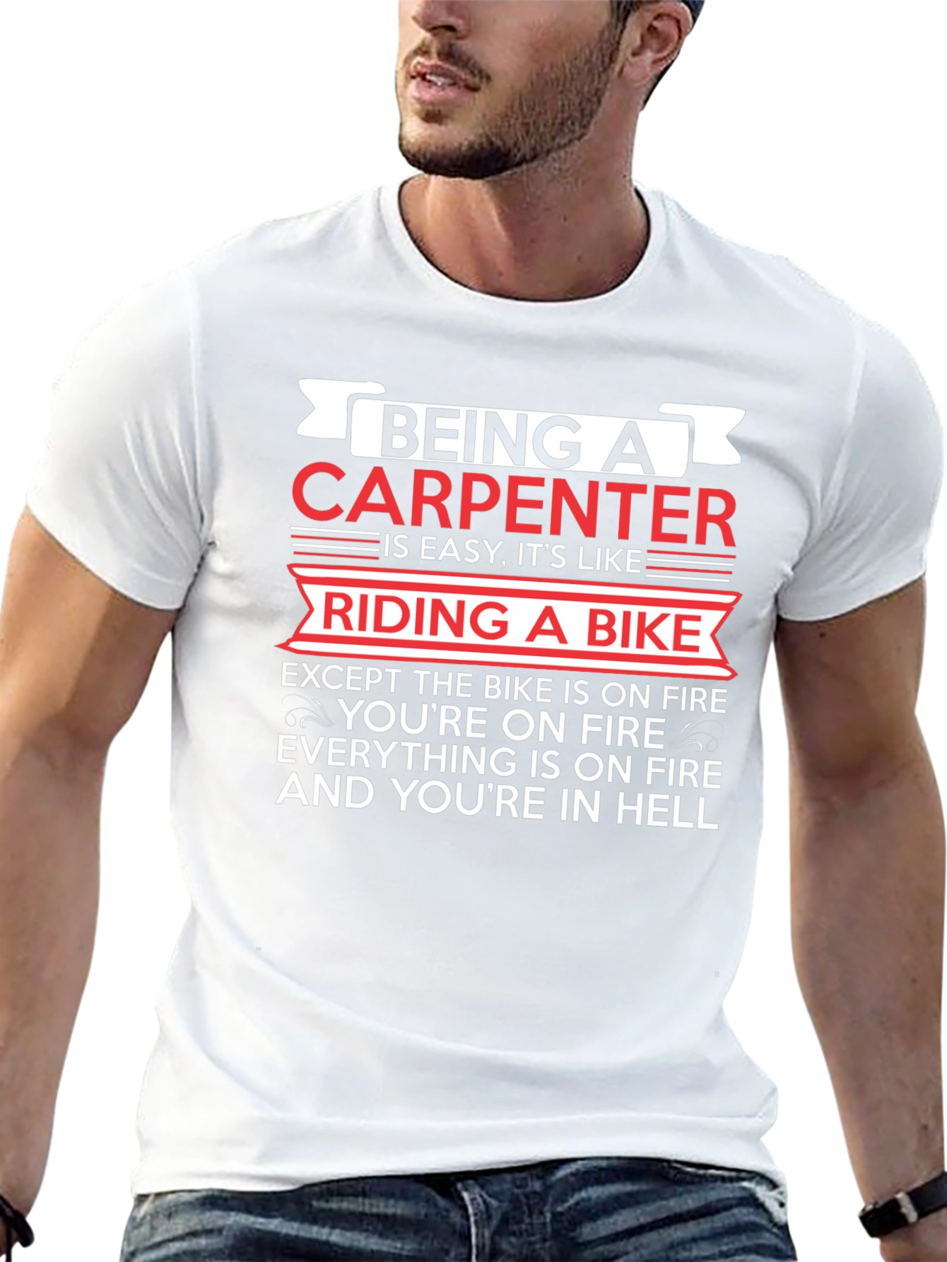 Carpenters Humor Black T-Shirt