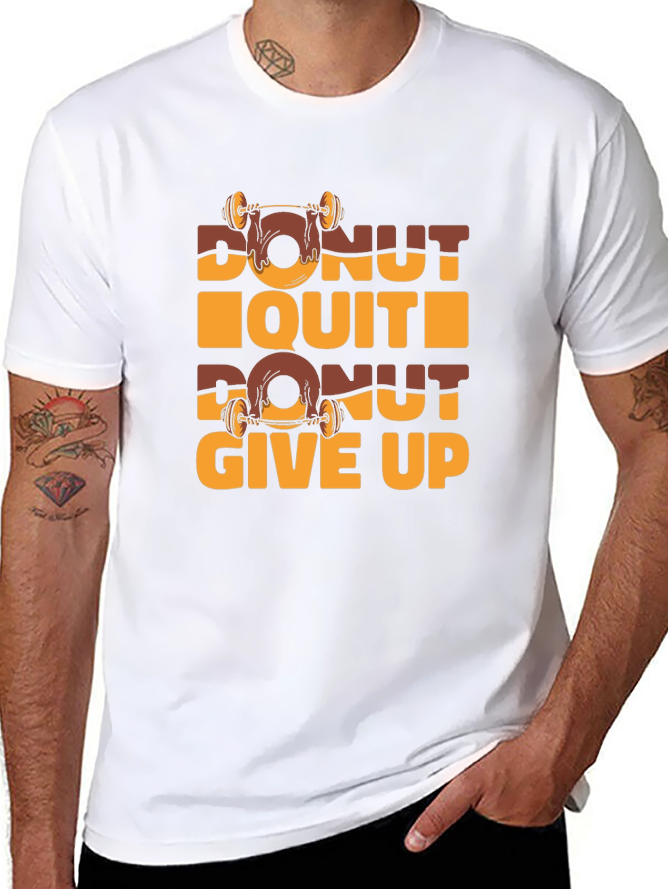 Donut Quit Funny Gym Workout T-Shirt