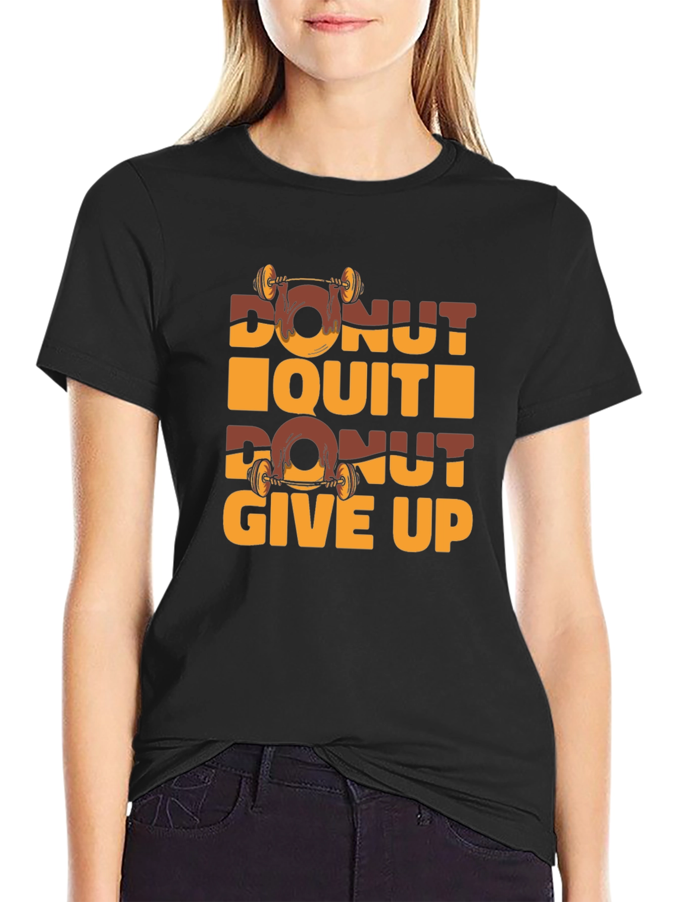 Donut Quit Funny Gym Workout T-Shirt