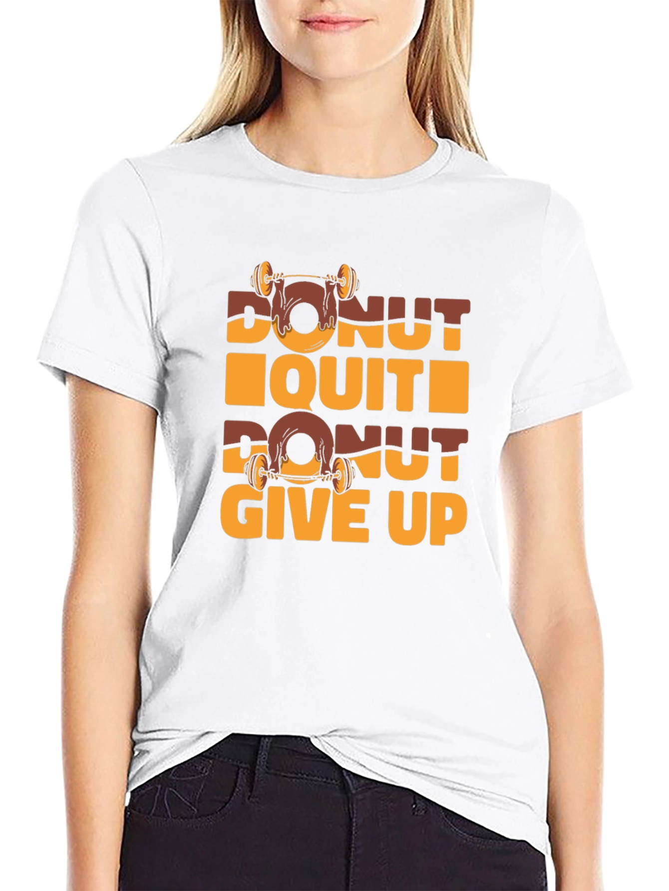 Donut Quit Funny Gym Workout T-Shirt