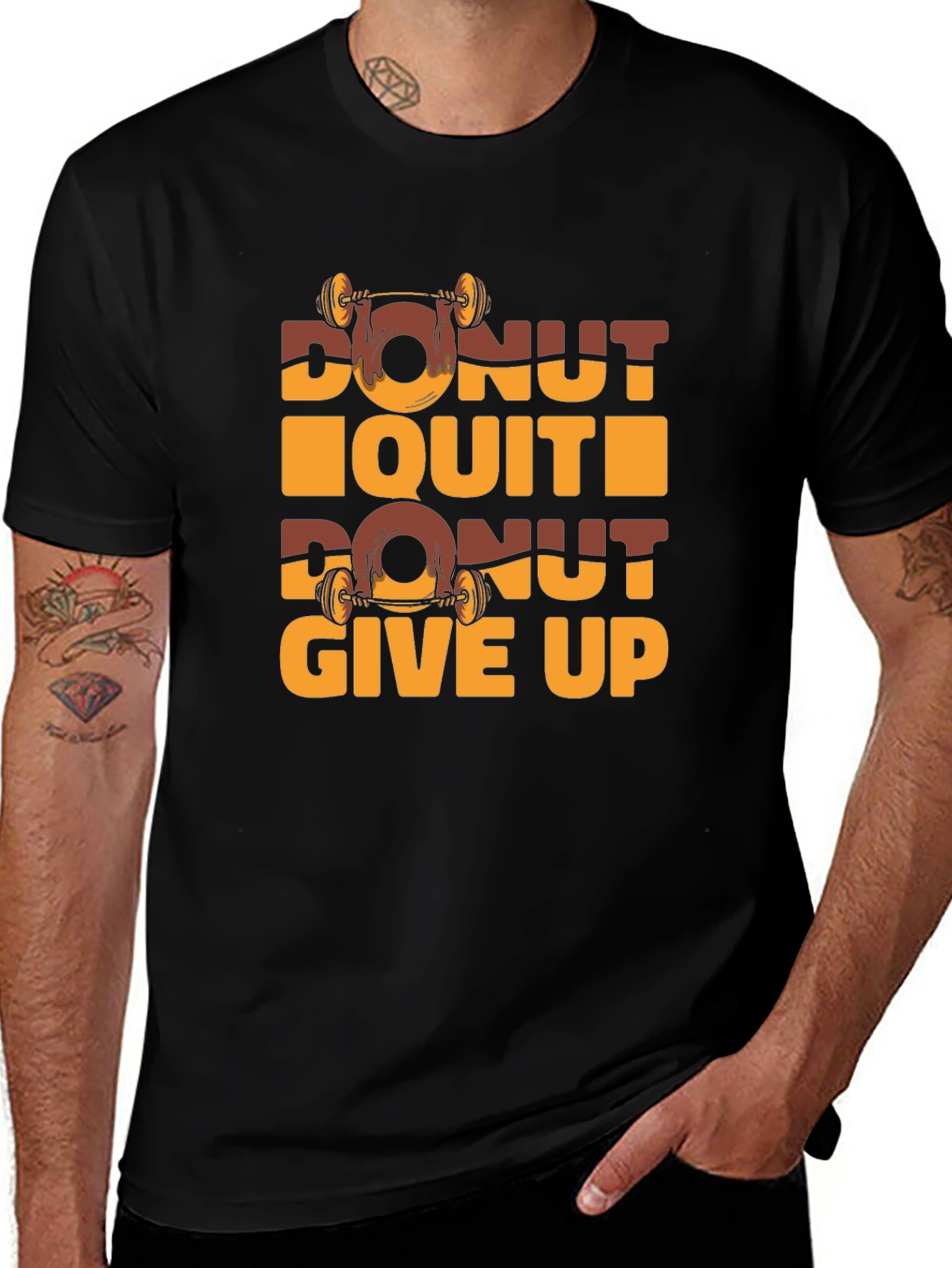 Donut Quit Funny Gym Workout T-Shirt