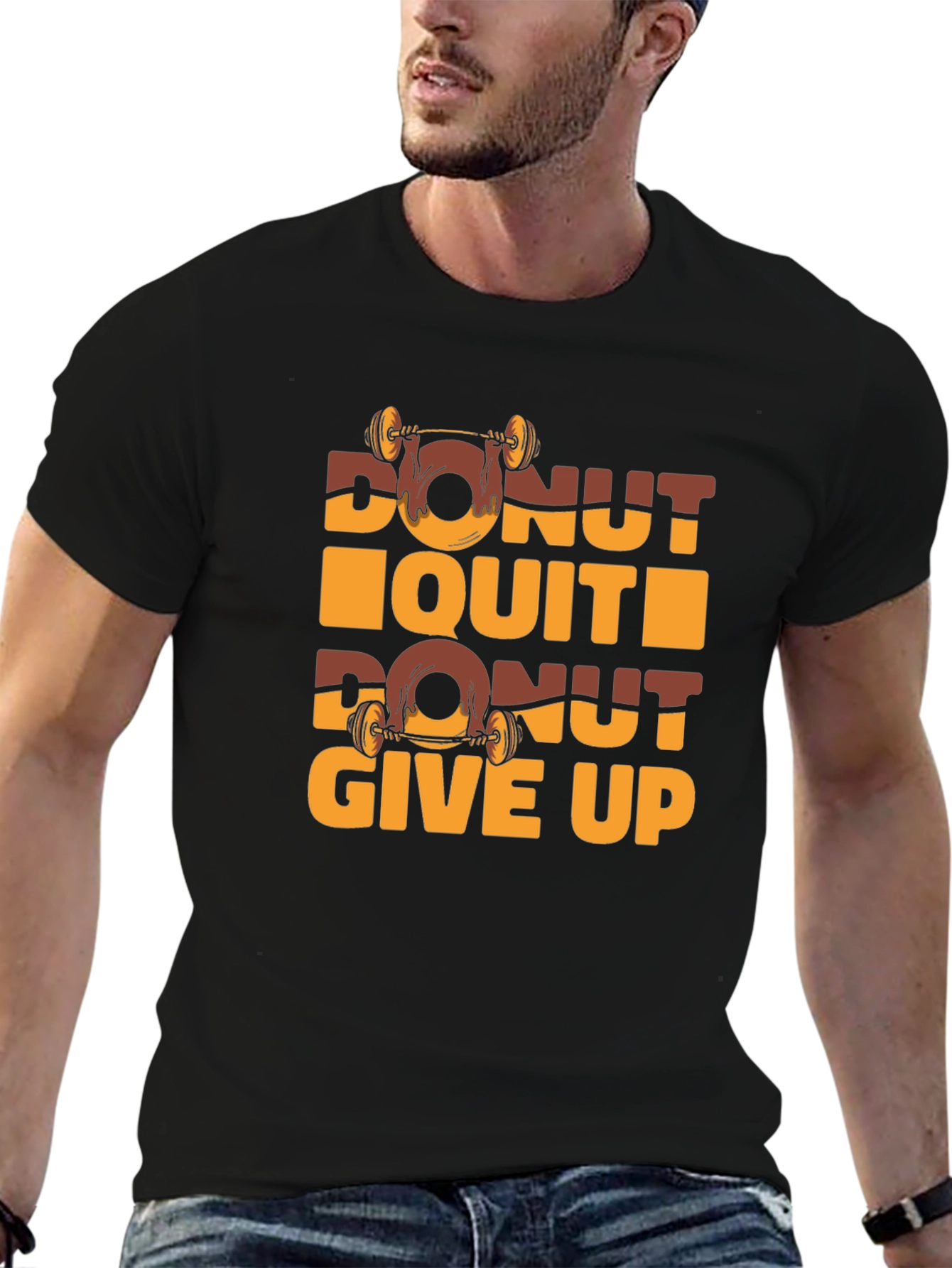 Donut Quit Funny Gym Workout T-Shirt