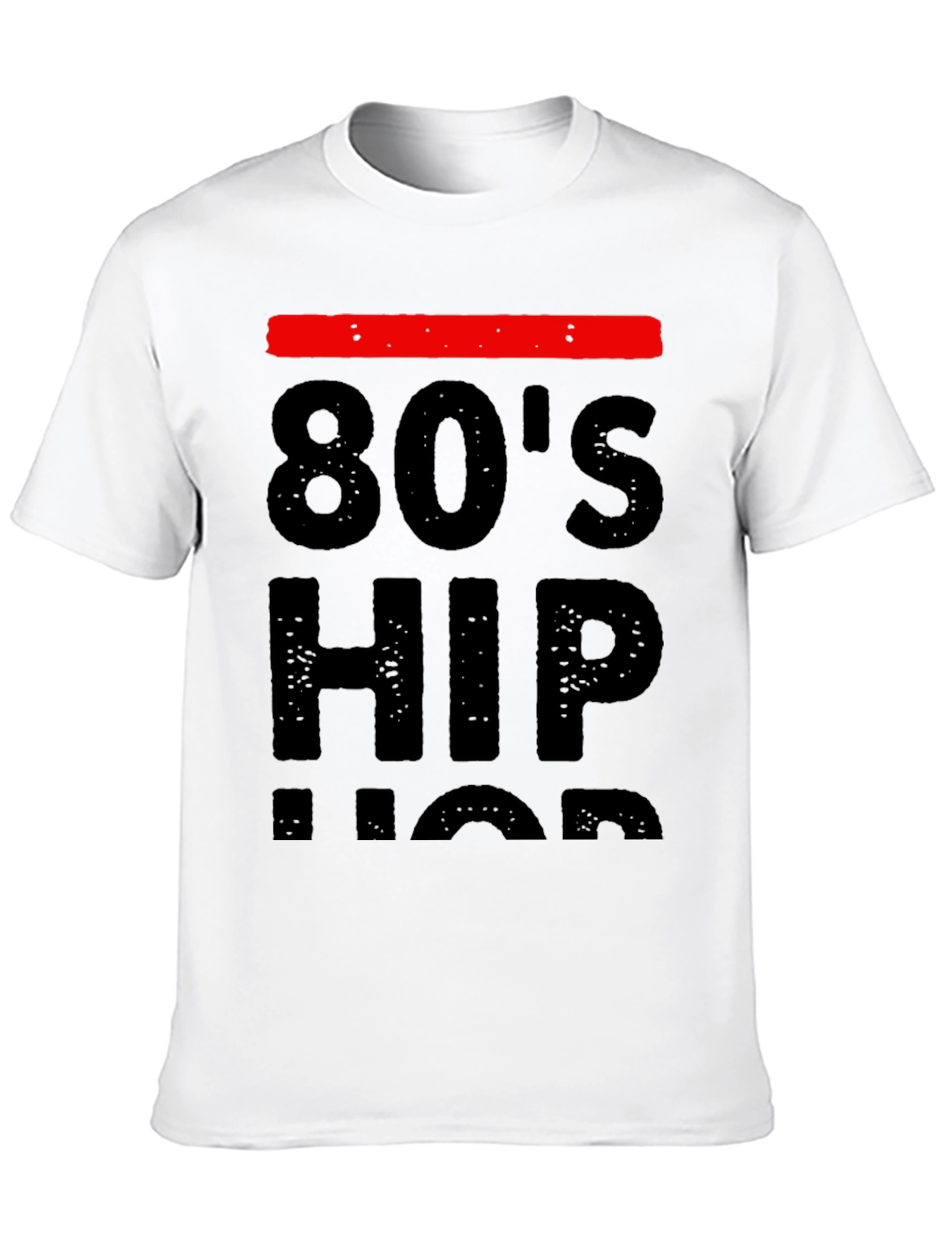 80s Hip Hop Graphic Tee - Black