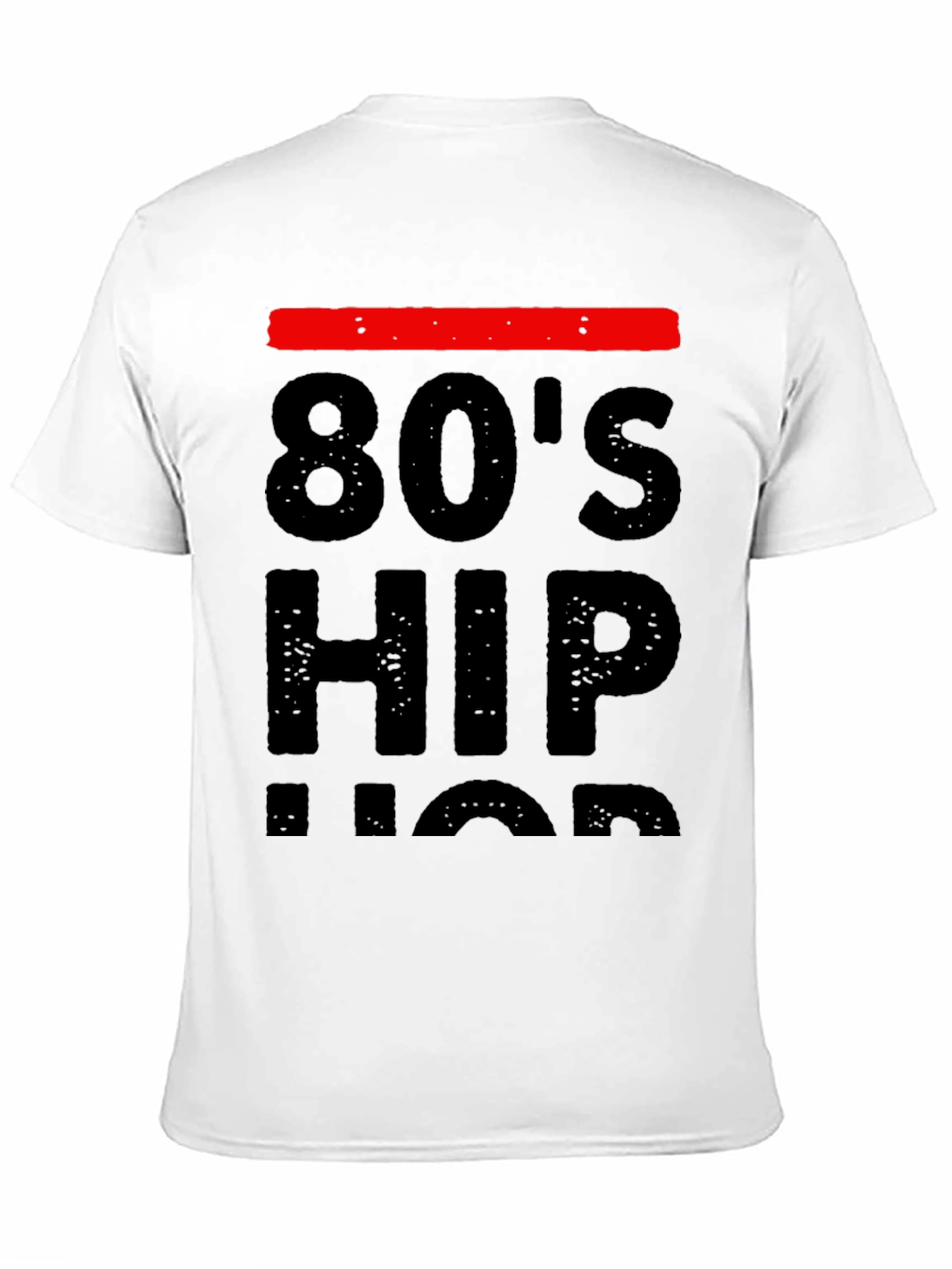 80s Hip Hop Graphic Tee - Black