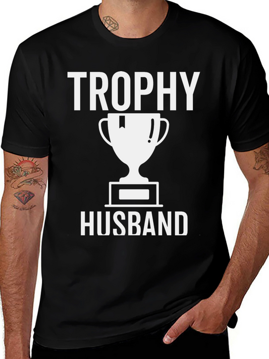 Trophy Husband Black Graphic Tee