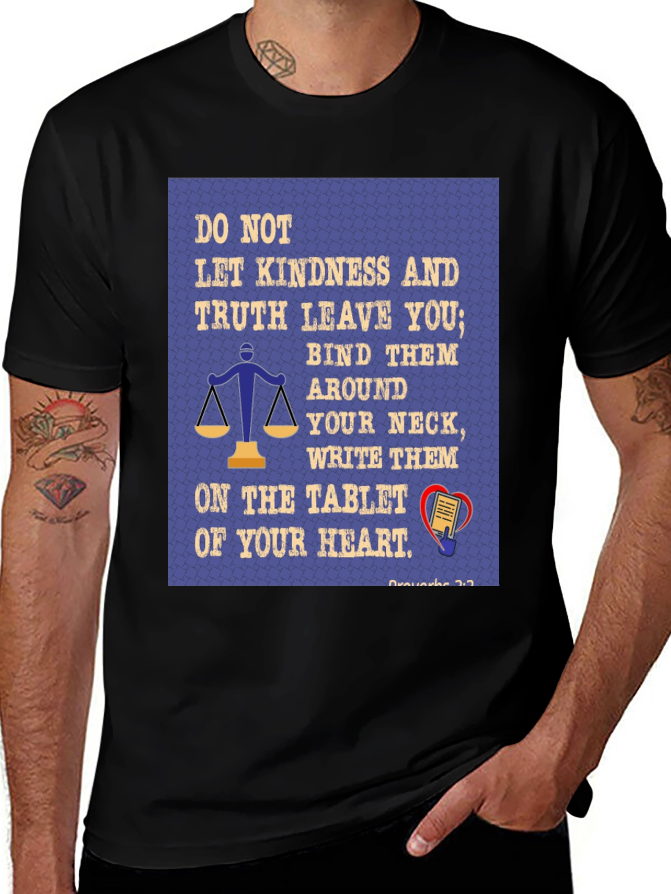 Kindness & Truth T-Shirt - Proverbs 3:3 Christian Tee