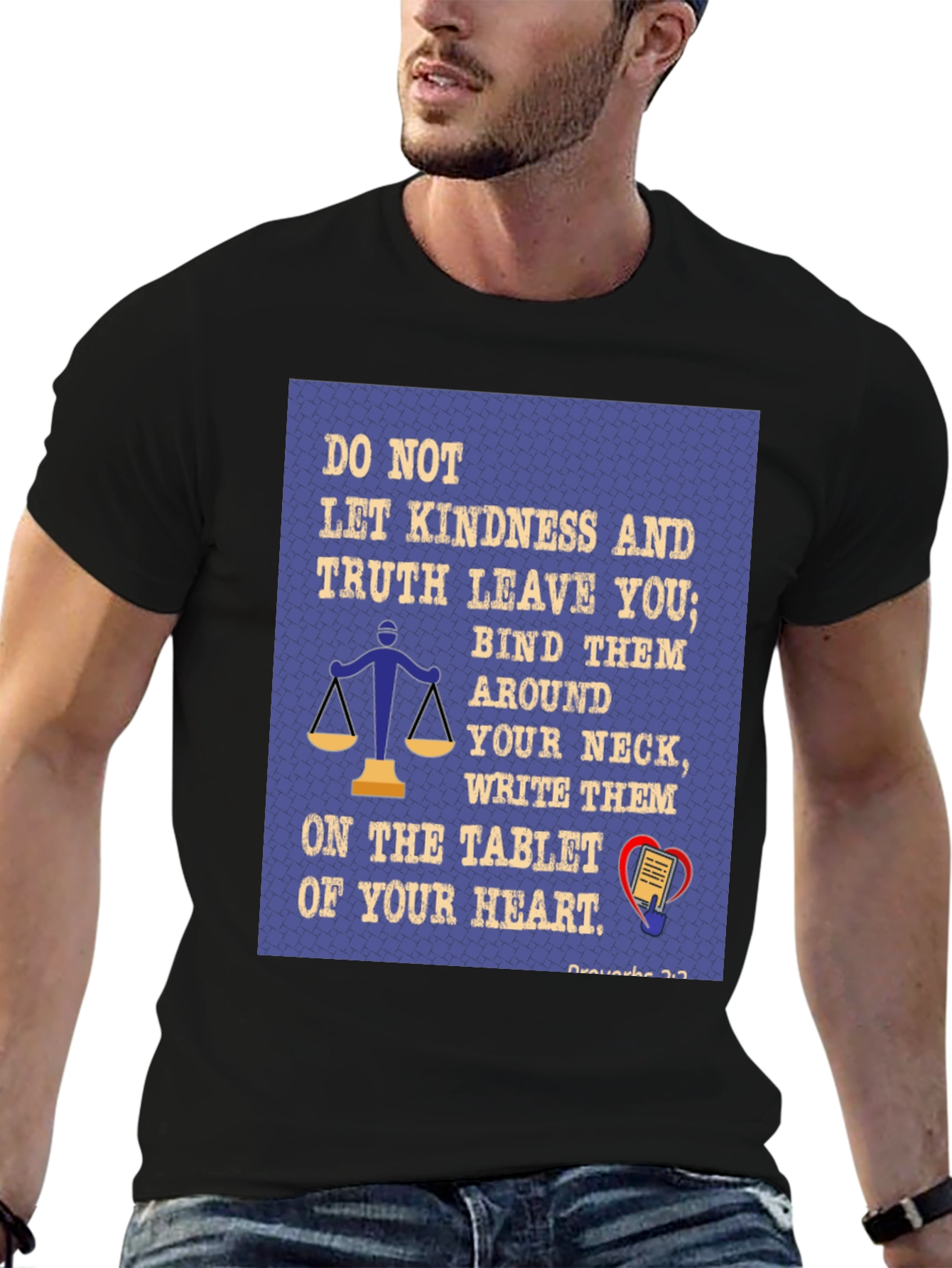Kindness & Truth T-Shirt - Proverbs 3:3 Christian Tee