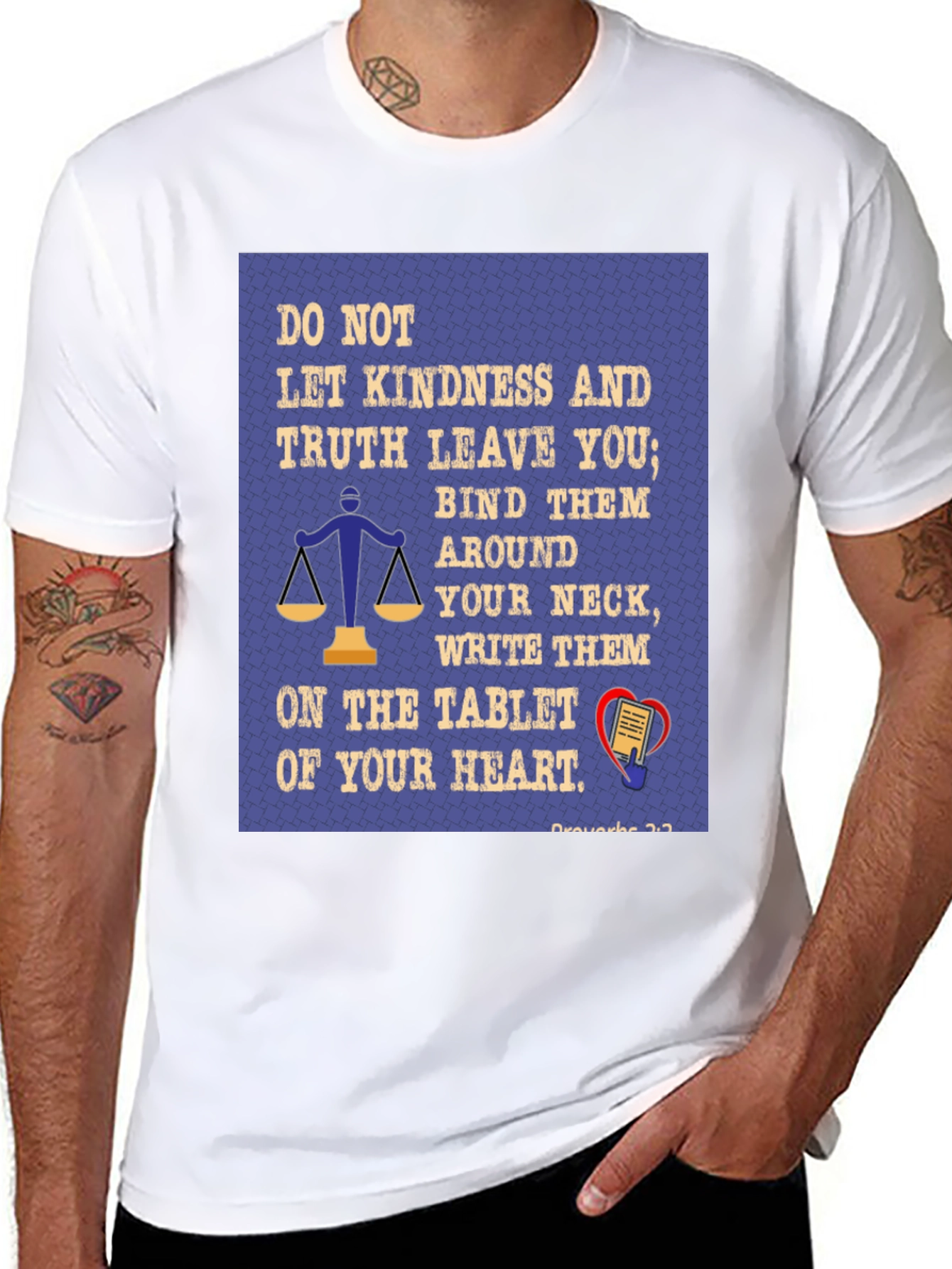 Kindness & Truth T-Shirt - Proverbs 3:3 Christian Tee