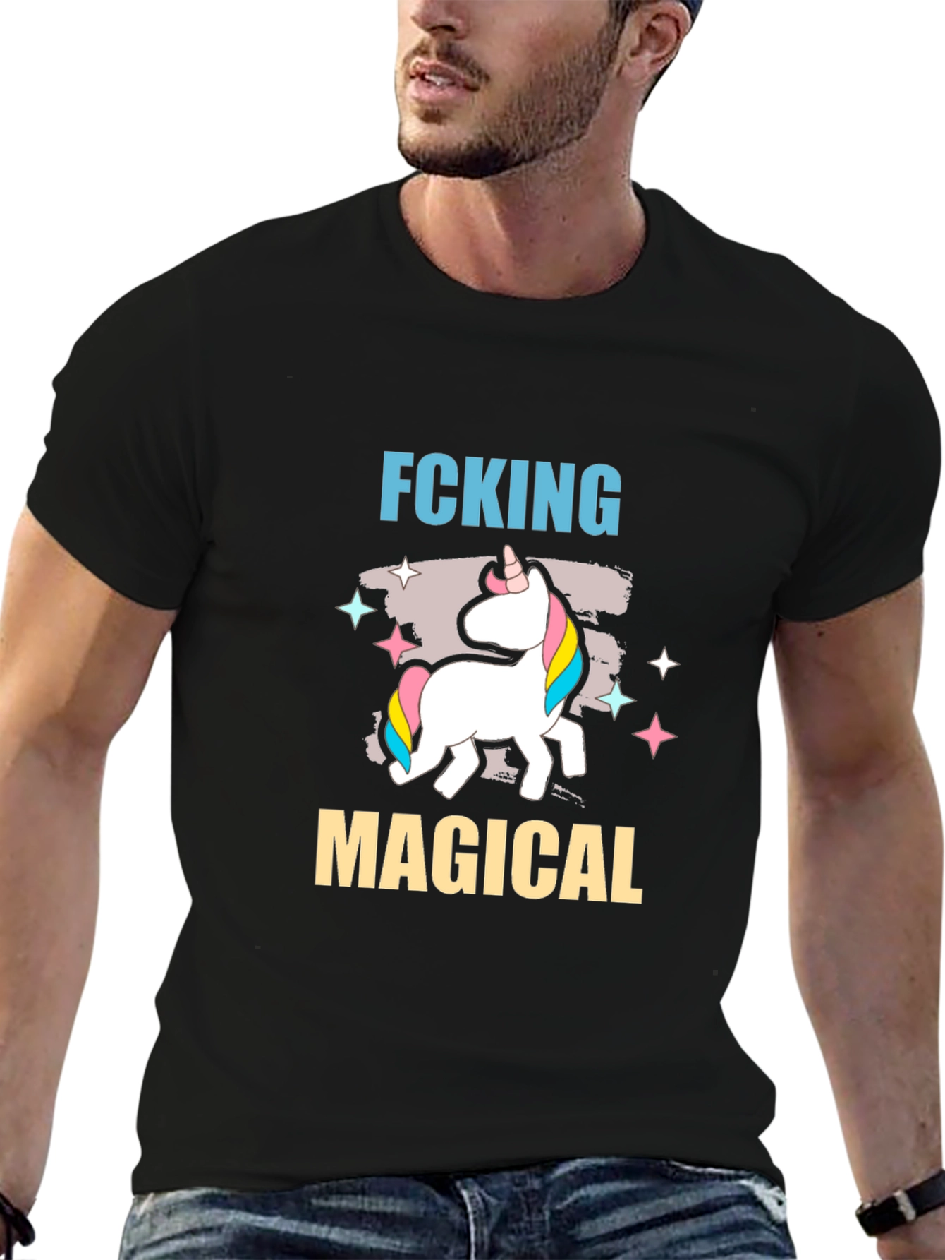 Fcking Magical Unicorn Graphic T-Shirt