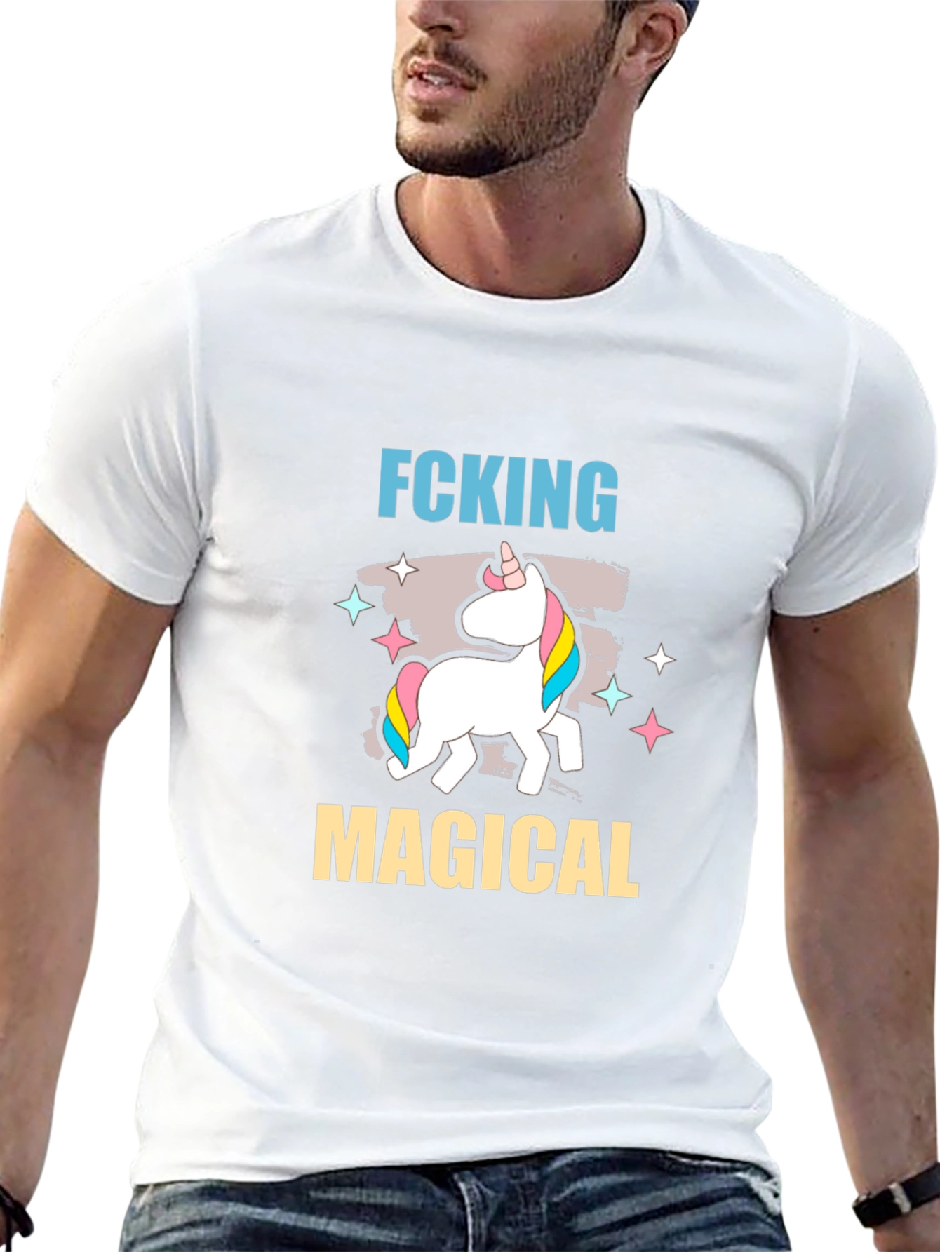 Fcking Magical Unicorn Graphic T-Shirt
