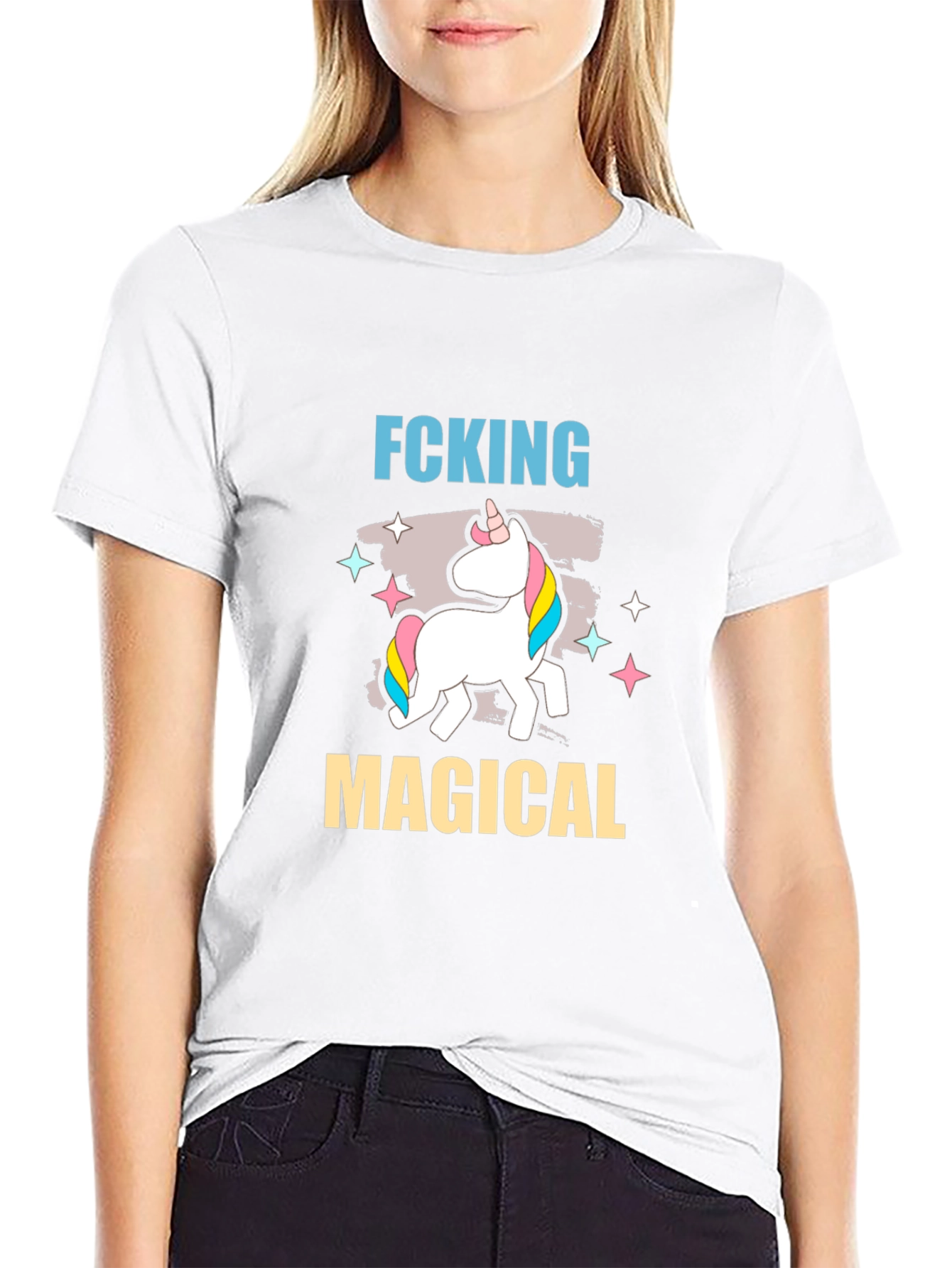 Fcking Magical Unicorn Graphic T-Shirt