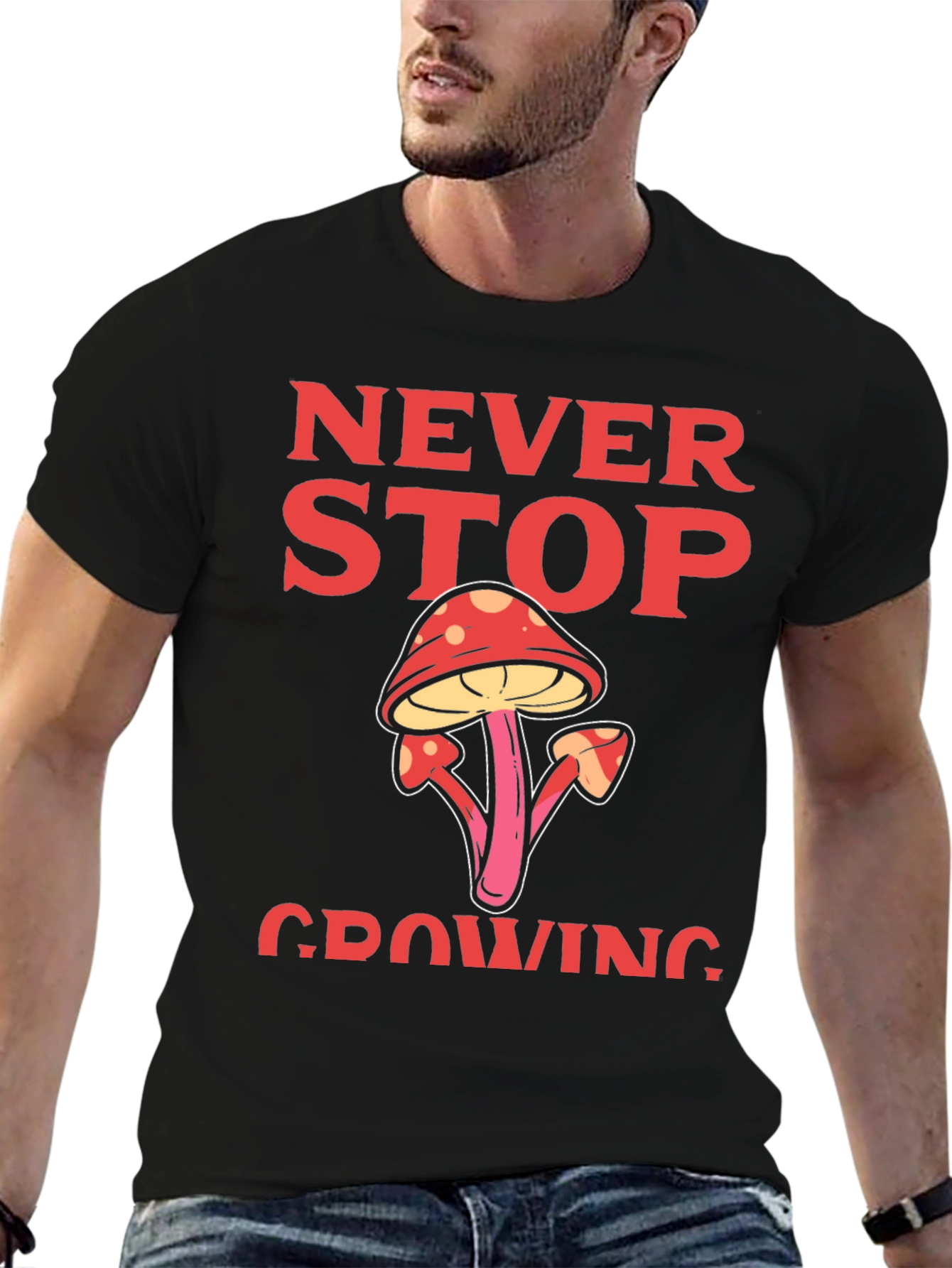Never Stop Growing Graphic T-Shirt