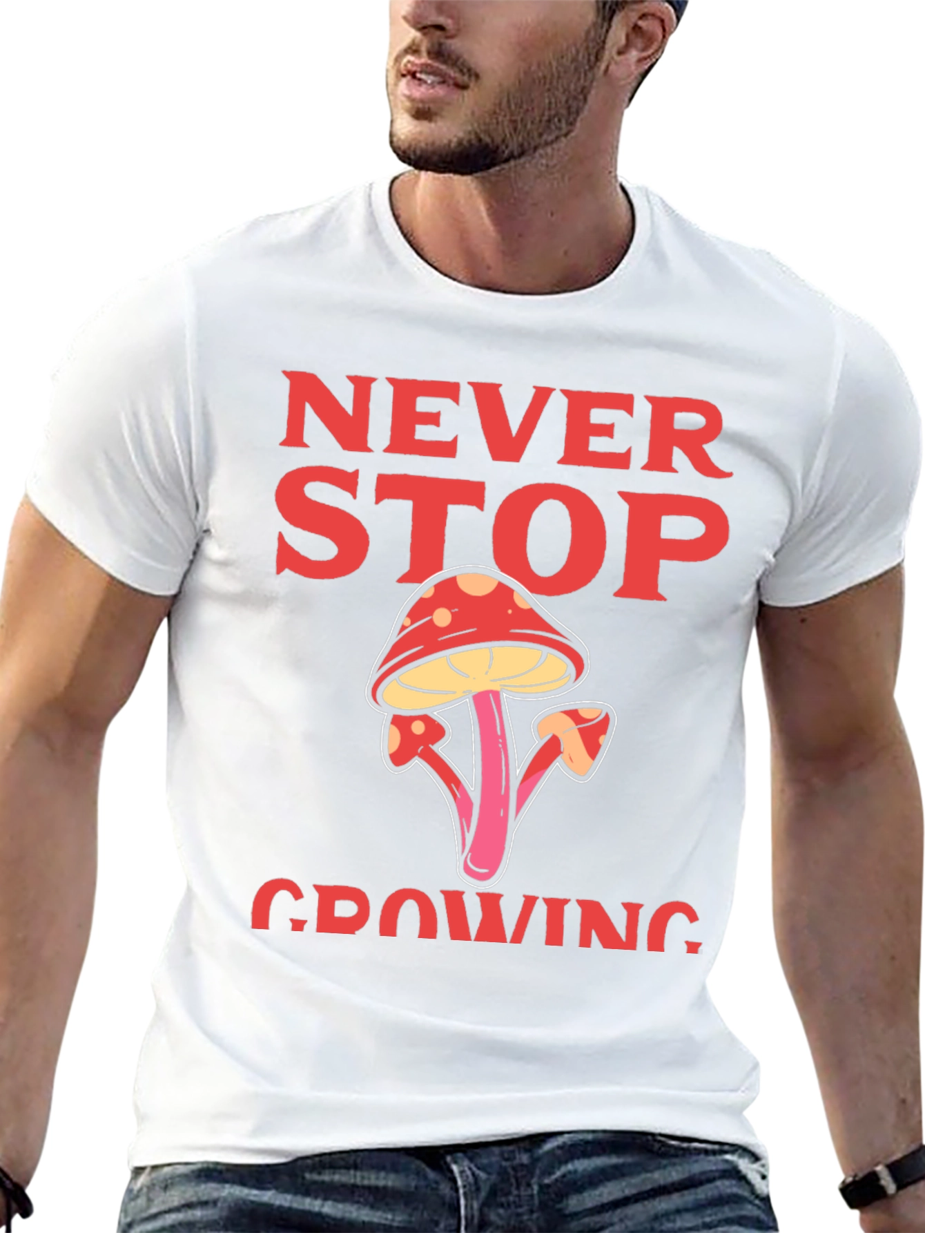 Never Stop Growing Graphic T-Shirt