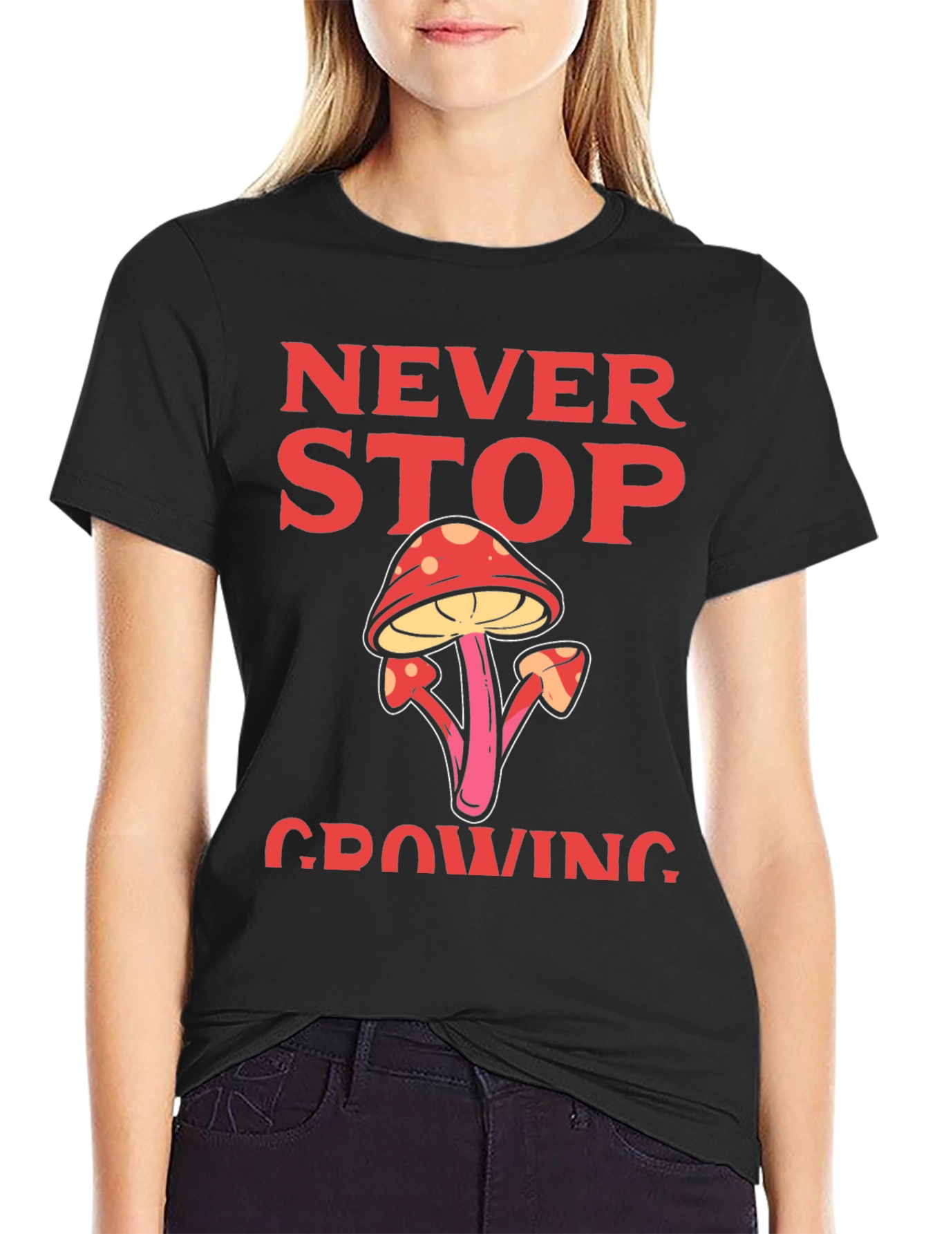 Never Stop Growing Graphic T-Shirt