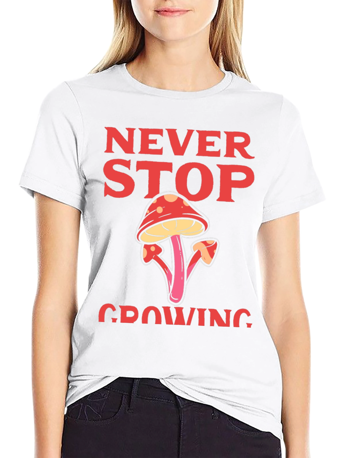 Never Stop Growing Graphic T-Shirt