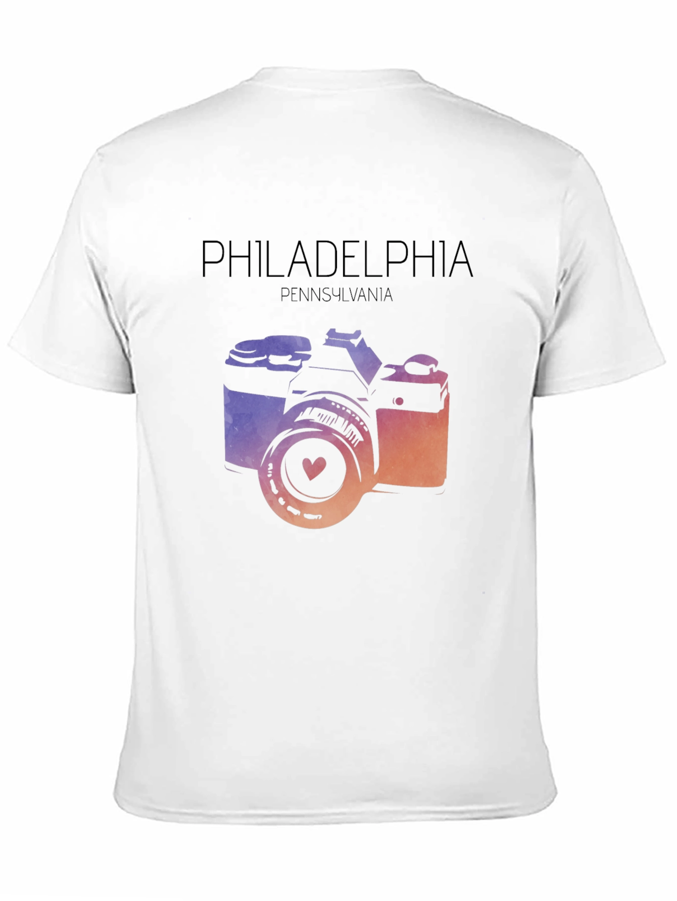 Philadelphia Camera Graphic T-Shirt - Pennsylvania Souvenir