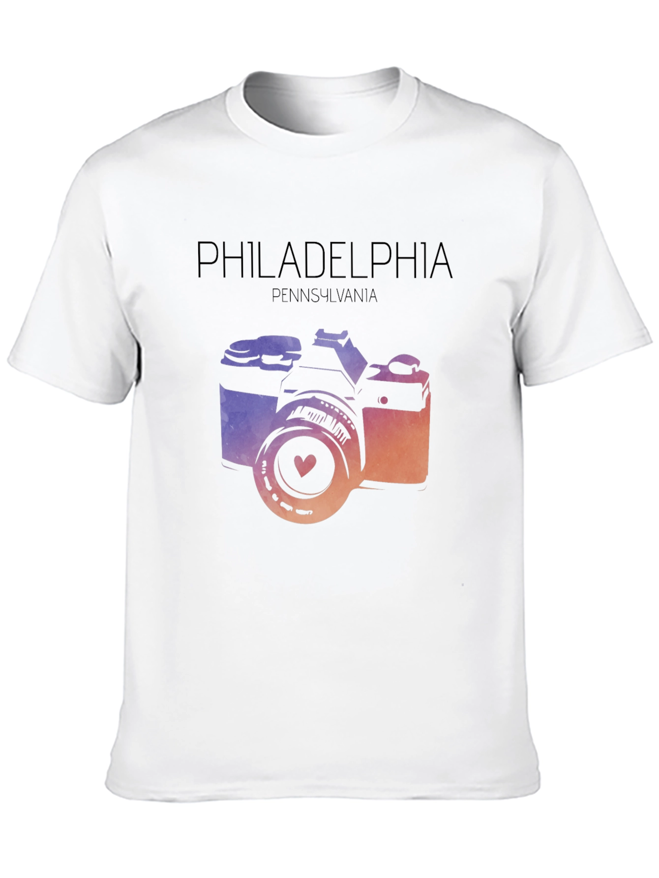 Philadelphia Camera Graphic T-Shirt - Pennsylvania Souvenir
