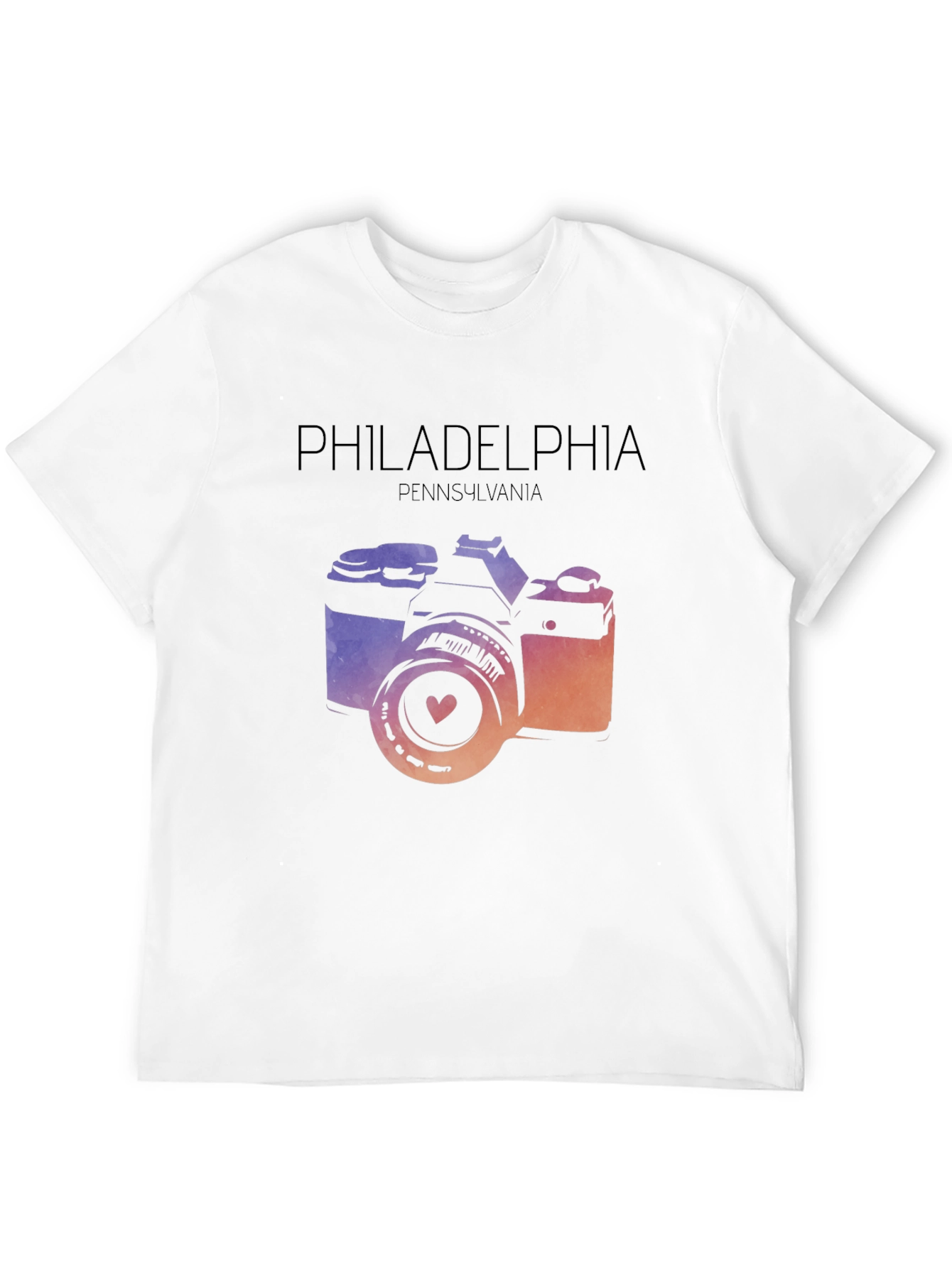 Philadelphia Camera Graphic T-Shirt - Pennsylvania Souvenir