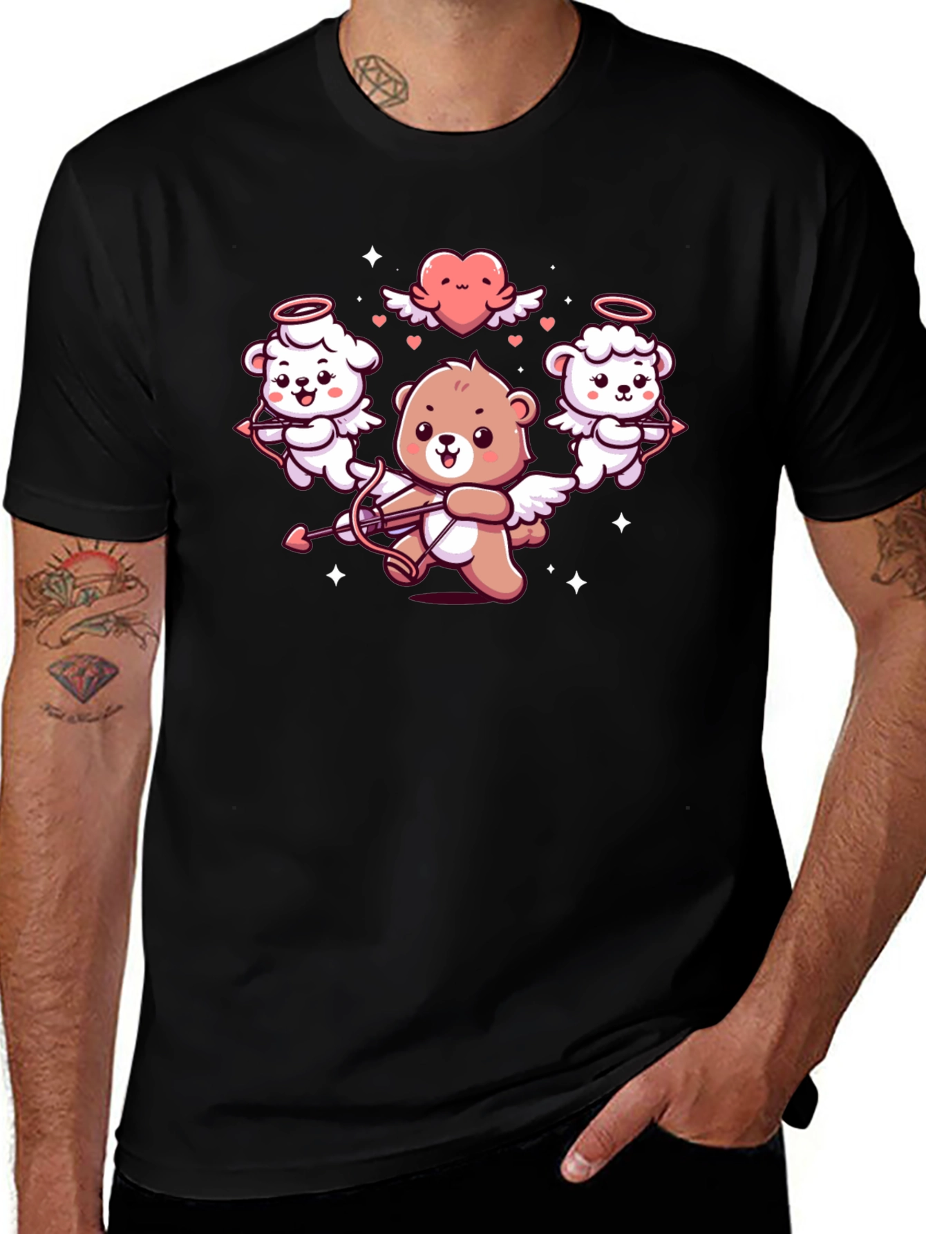 Cupid Bear Graphic Tee