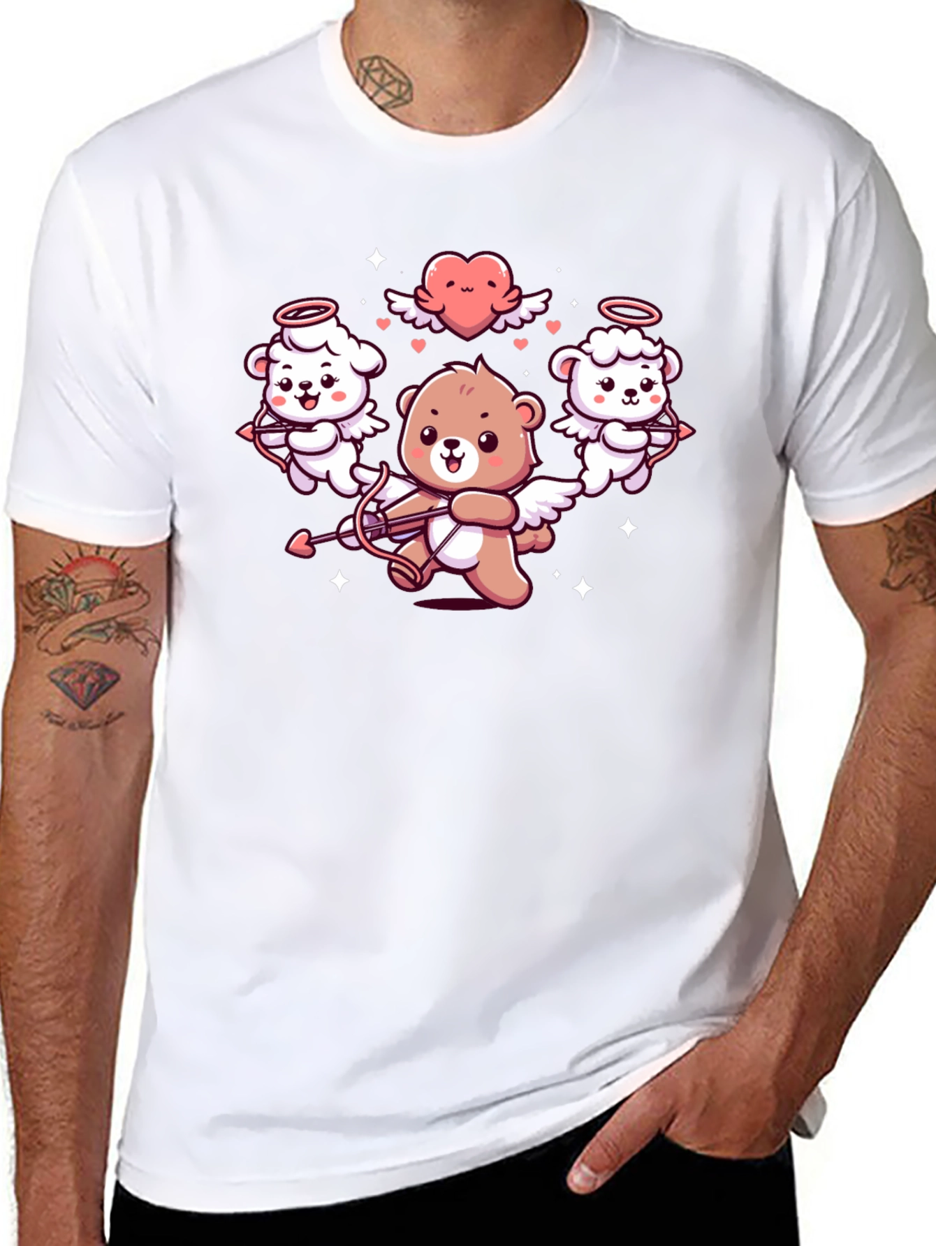 Cupid Bear Graphic Tee