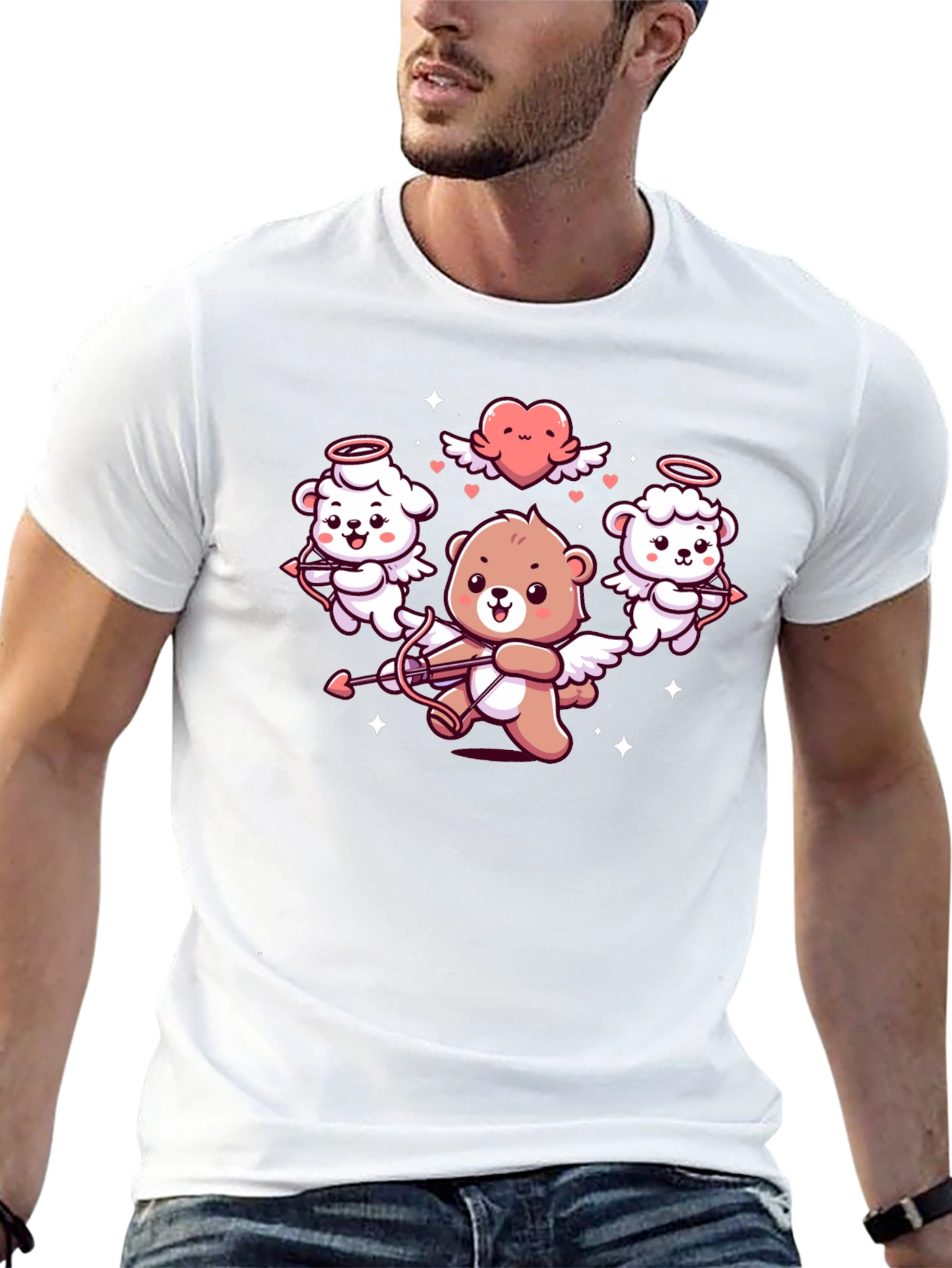 Cupid Bear Graphic Tee