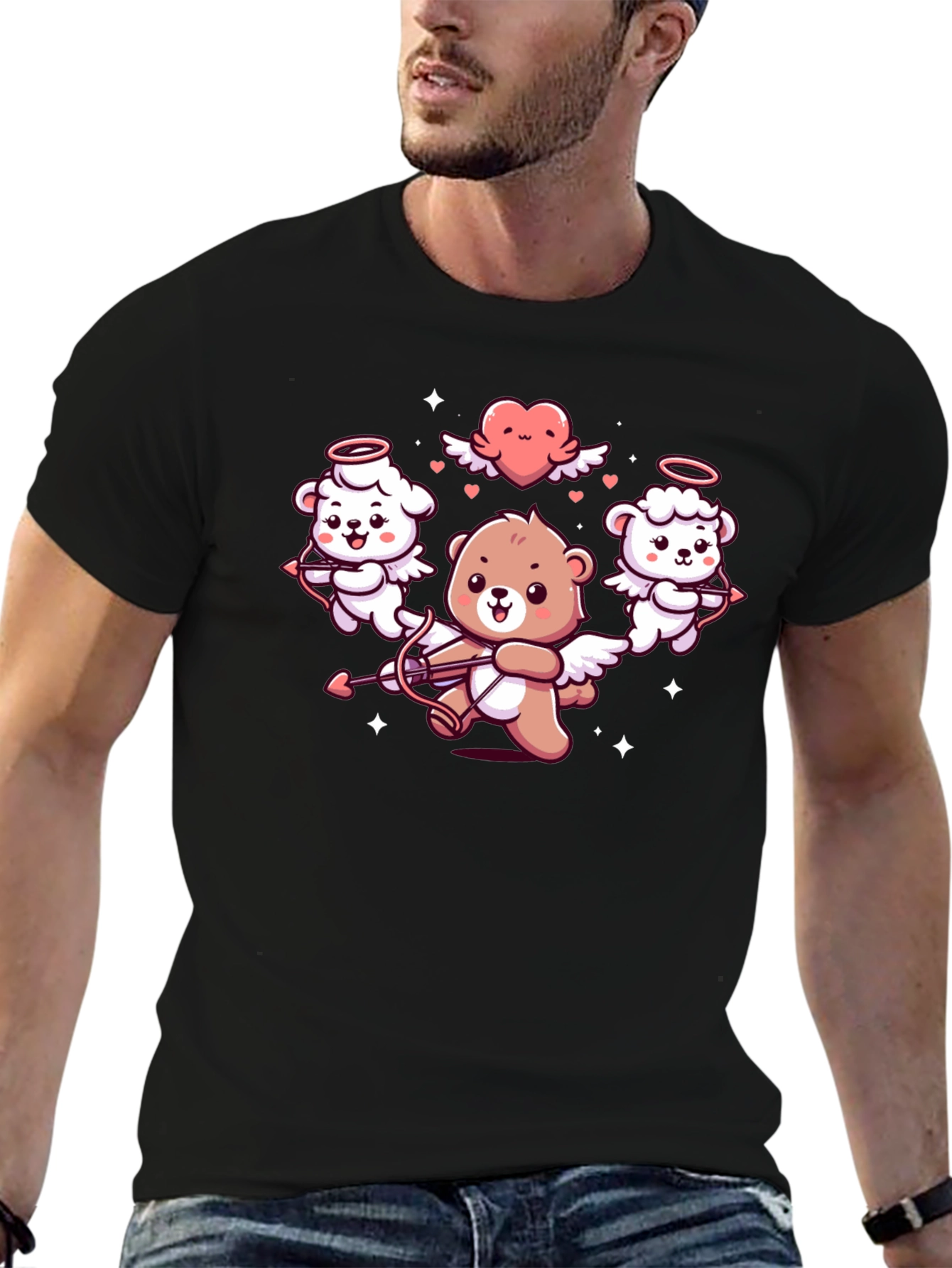 Cupid Bear Graphic Tee