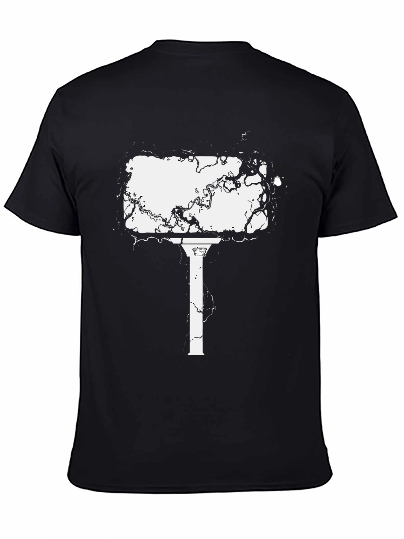 Abstract Column Graphic Tee