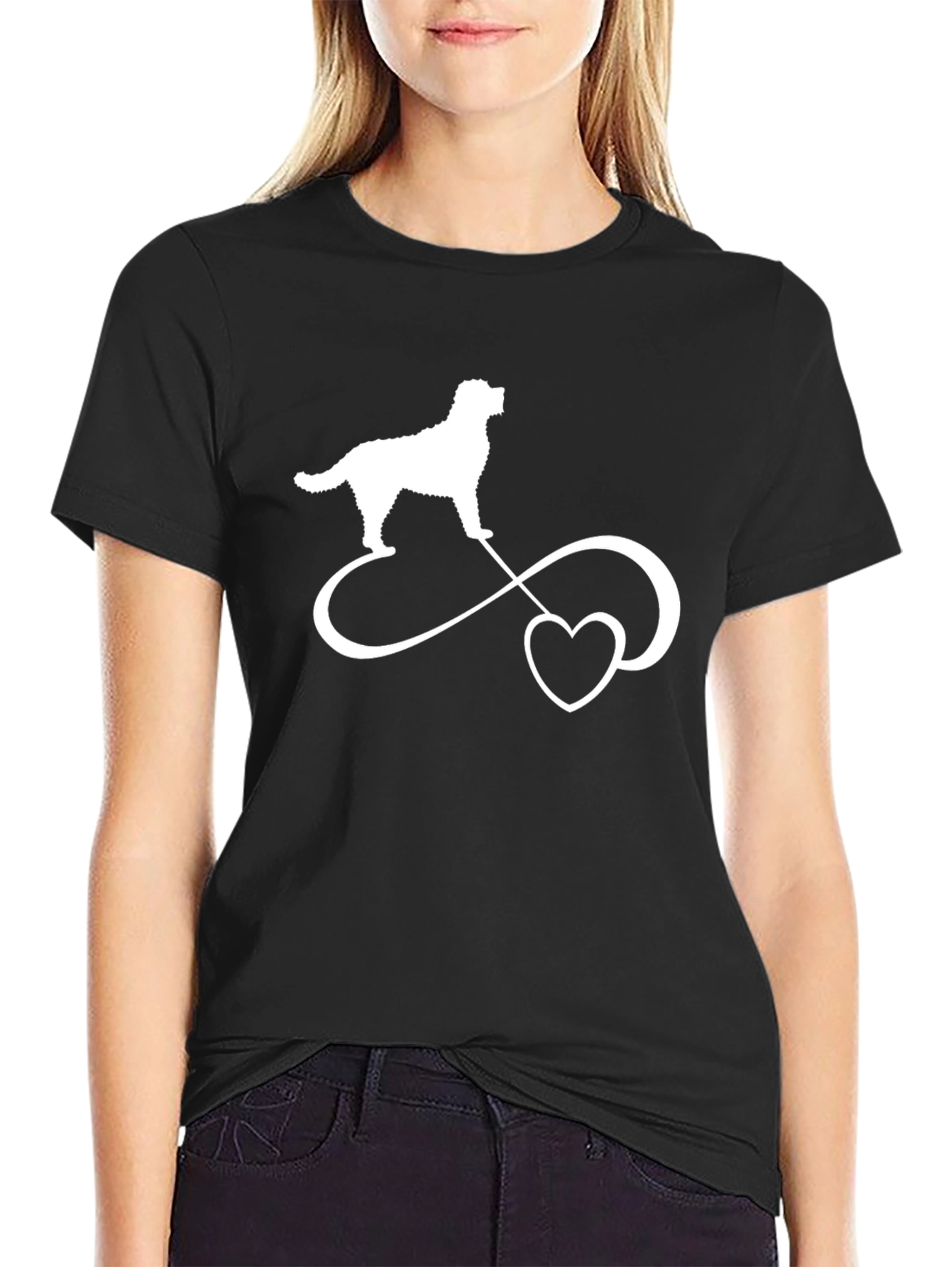Dog Breed Infinity Heart Graphic T-Shirt