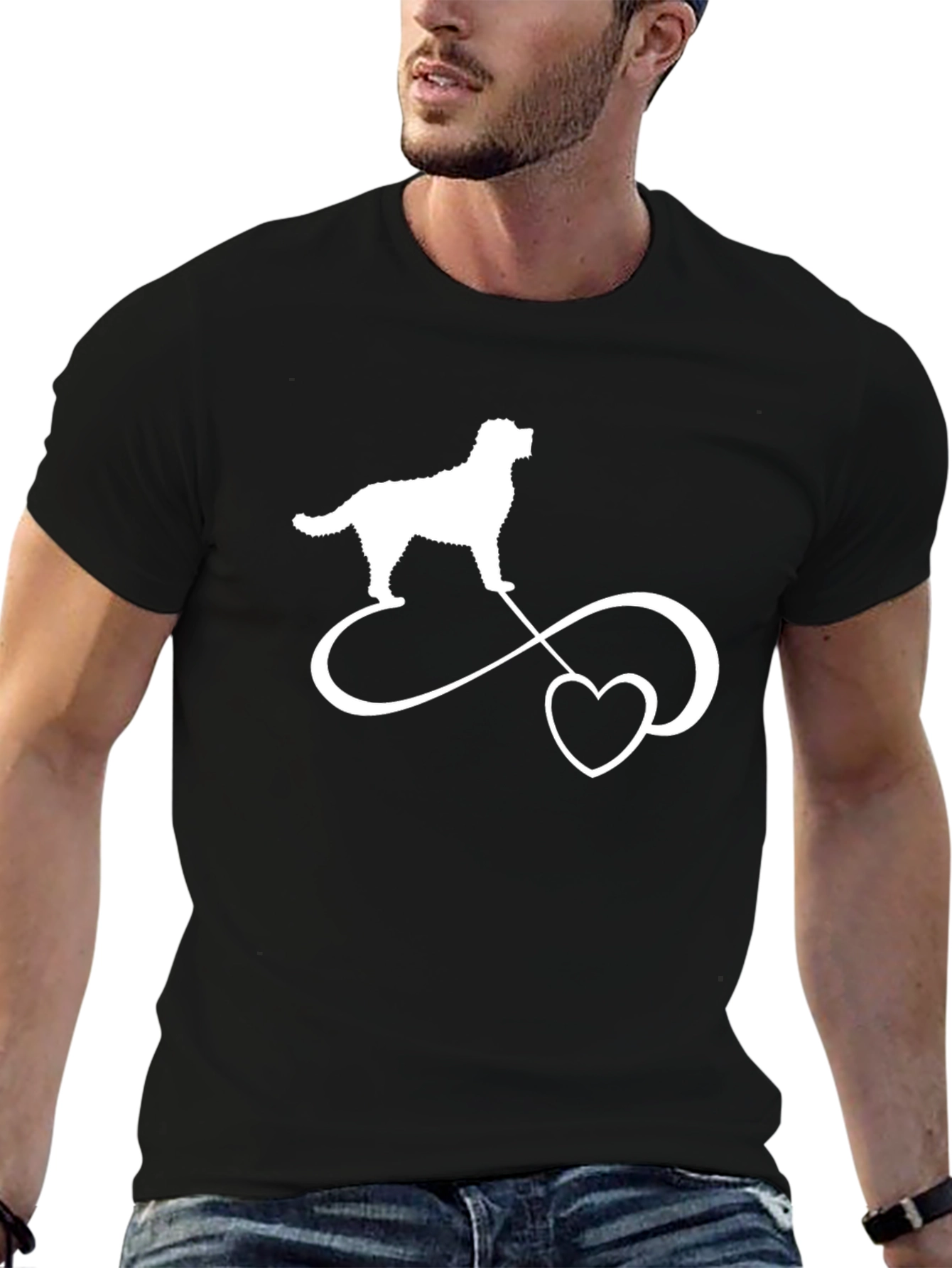 Dog Breed Infinity Heart Graphic T-Shirt