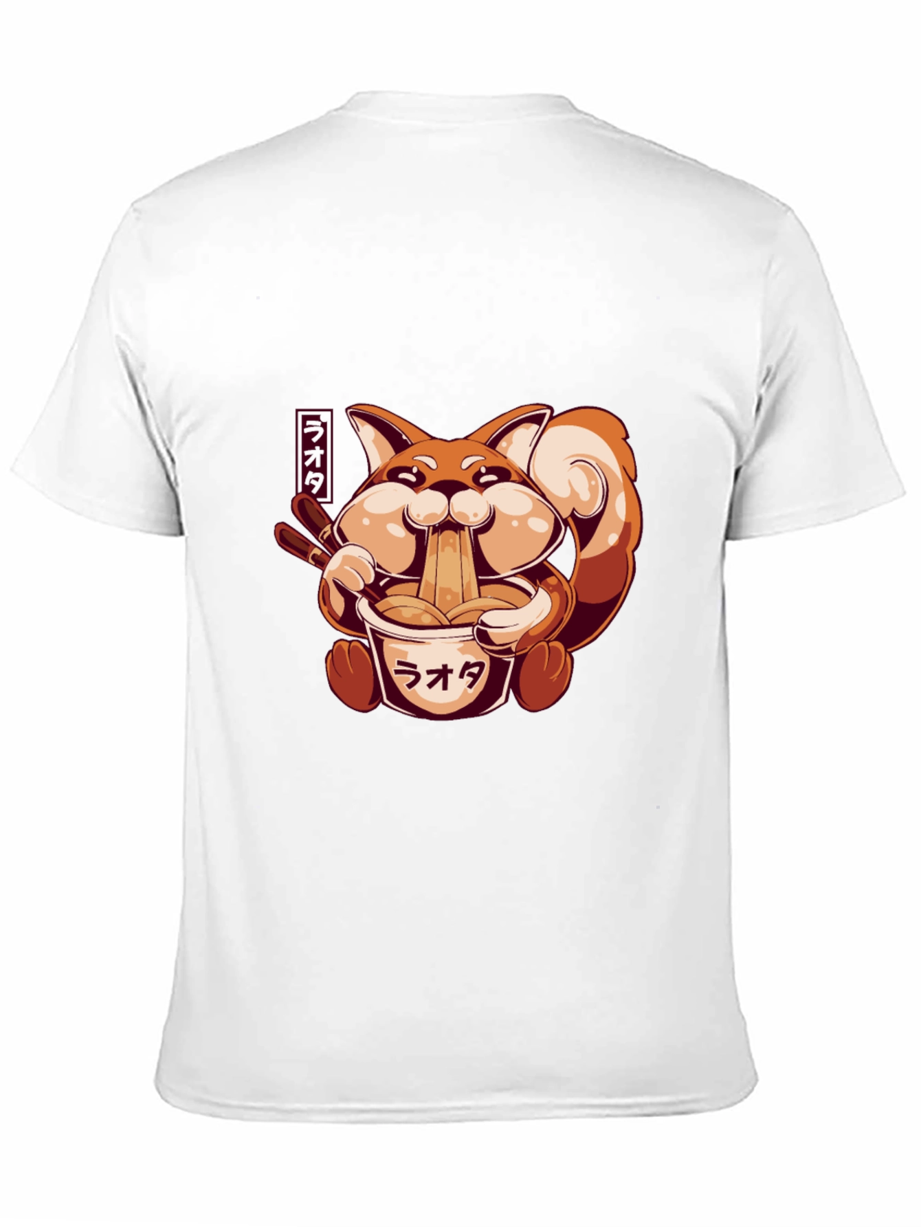 Ramen Fox Black T-Shirt