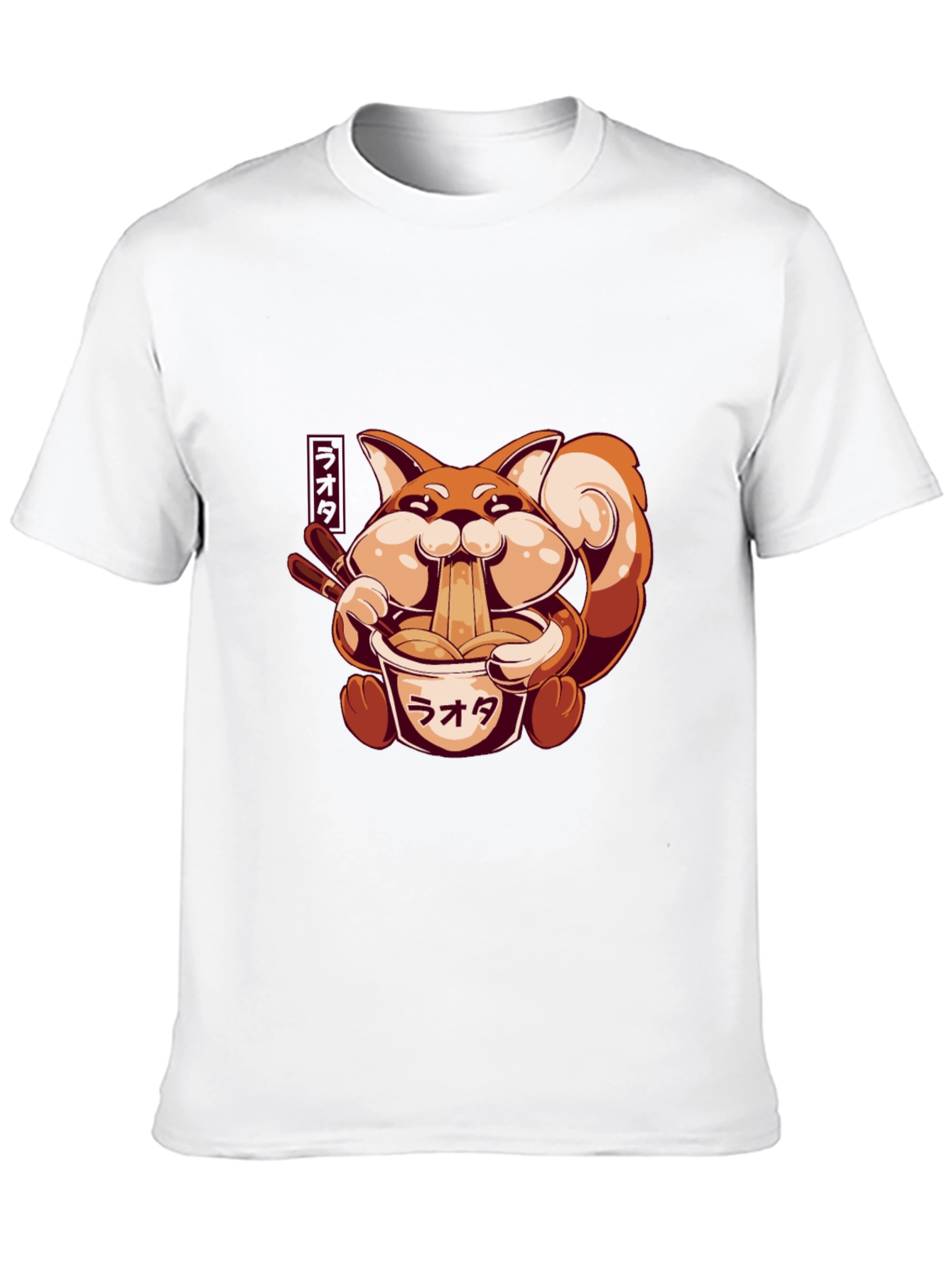 Ramen Fox Black T-Shirt