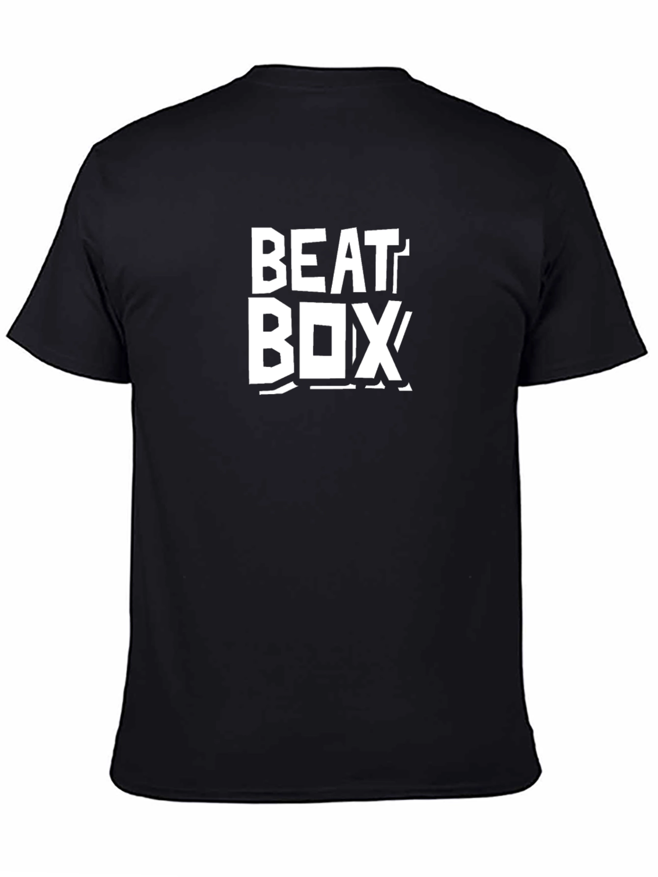 Beat Box Graphic Tee - Classic Black Cotton T-Shirt