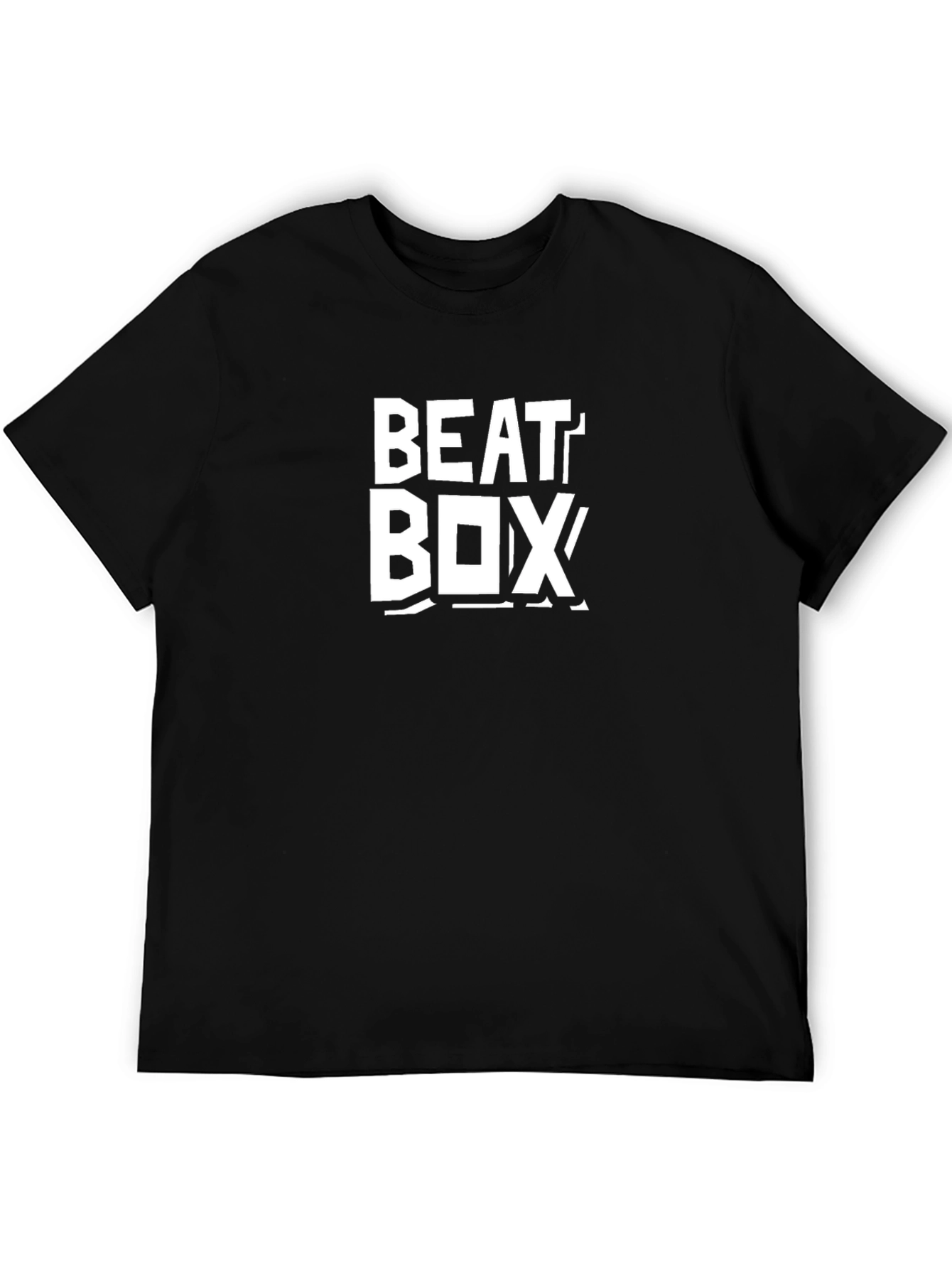Beat Box Graphic Tee - Classic Black Cotton T-Shirt