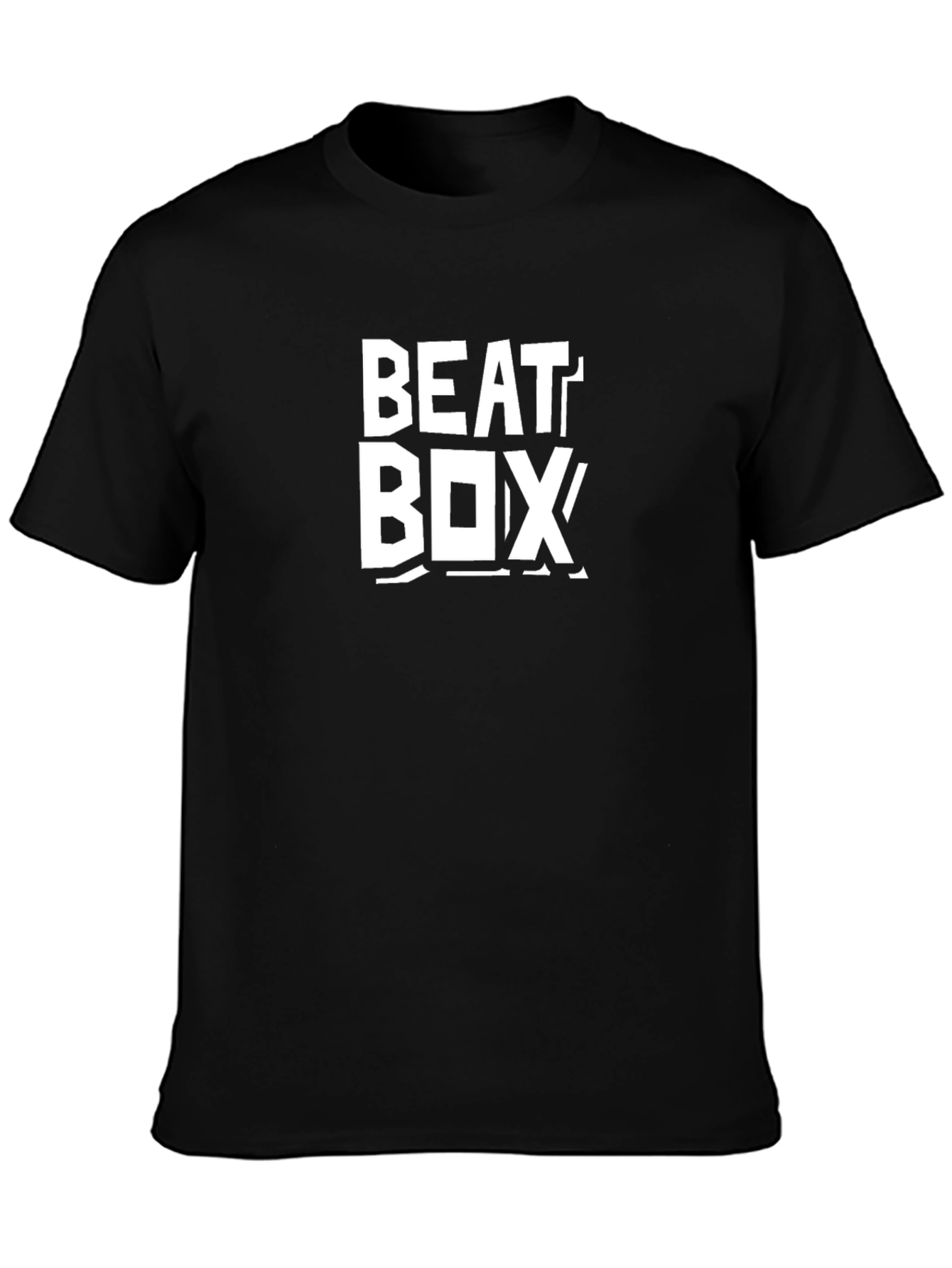Beat Box Graphic Tee - Classic Black Cotton T-Shirt