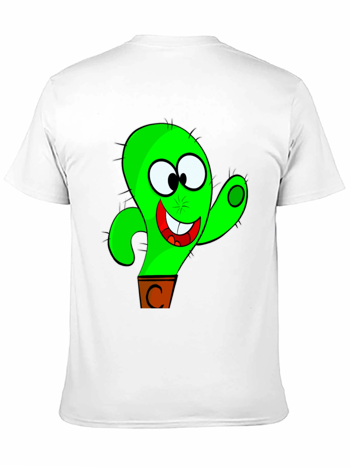 Funny Cactus Cartoon Graphic T-Shirt