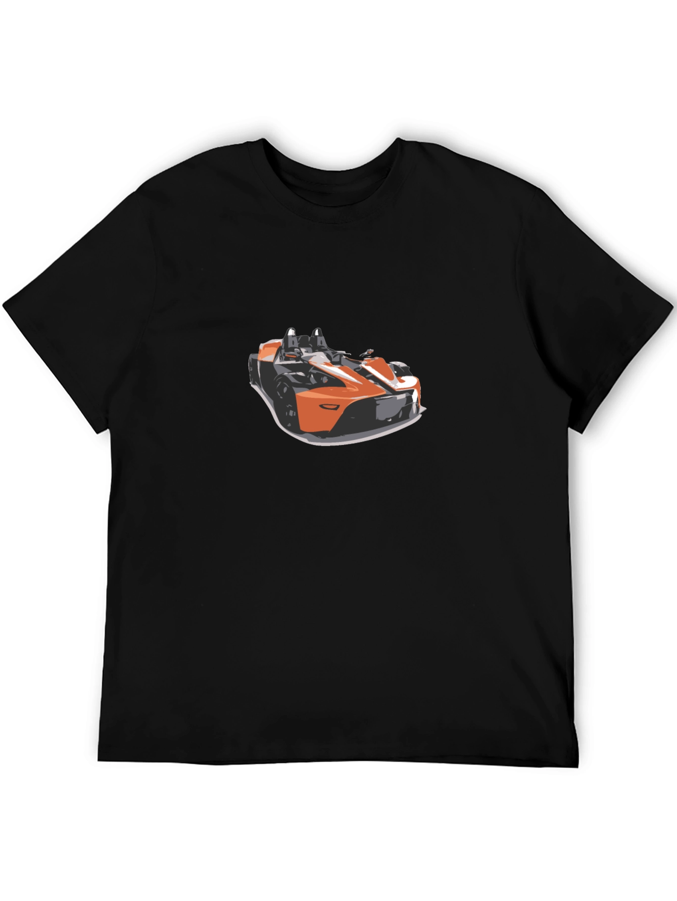 Cool Car Graphic Tee - Sleek Black T-Shirt