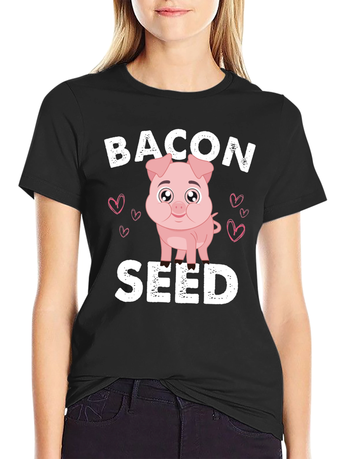 Bacon Seed Pig Graphic Tee - Unique & Fun!
