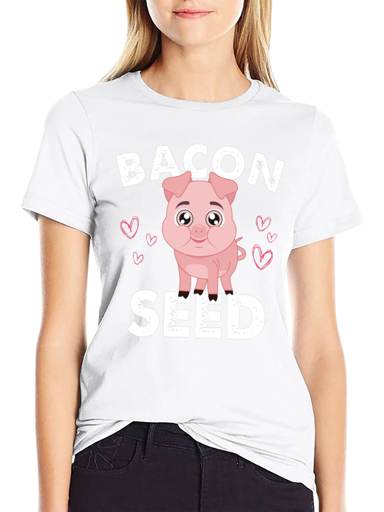 Bacon Seed Pig Graphic Tee - Unique & Fun!